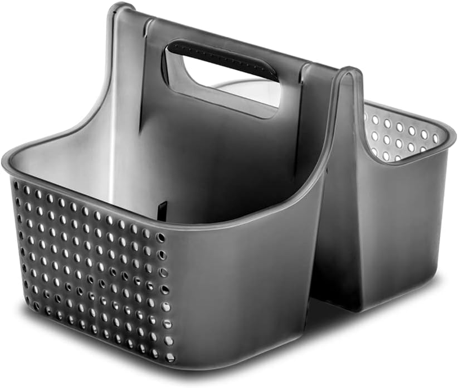 Madesmart Large Soft Grip Tote, under Sink Bathroom Storage, Multi-Purpose Home Organization, EPA Certified, Antimicrobial Carbon image number 3