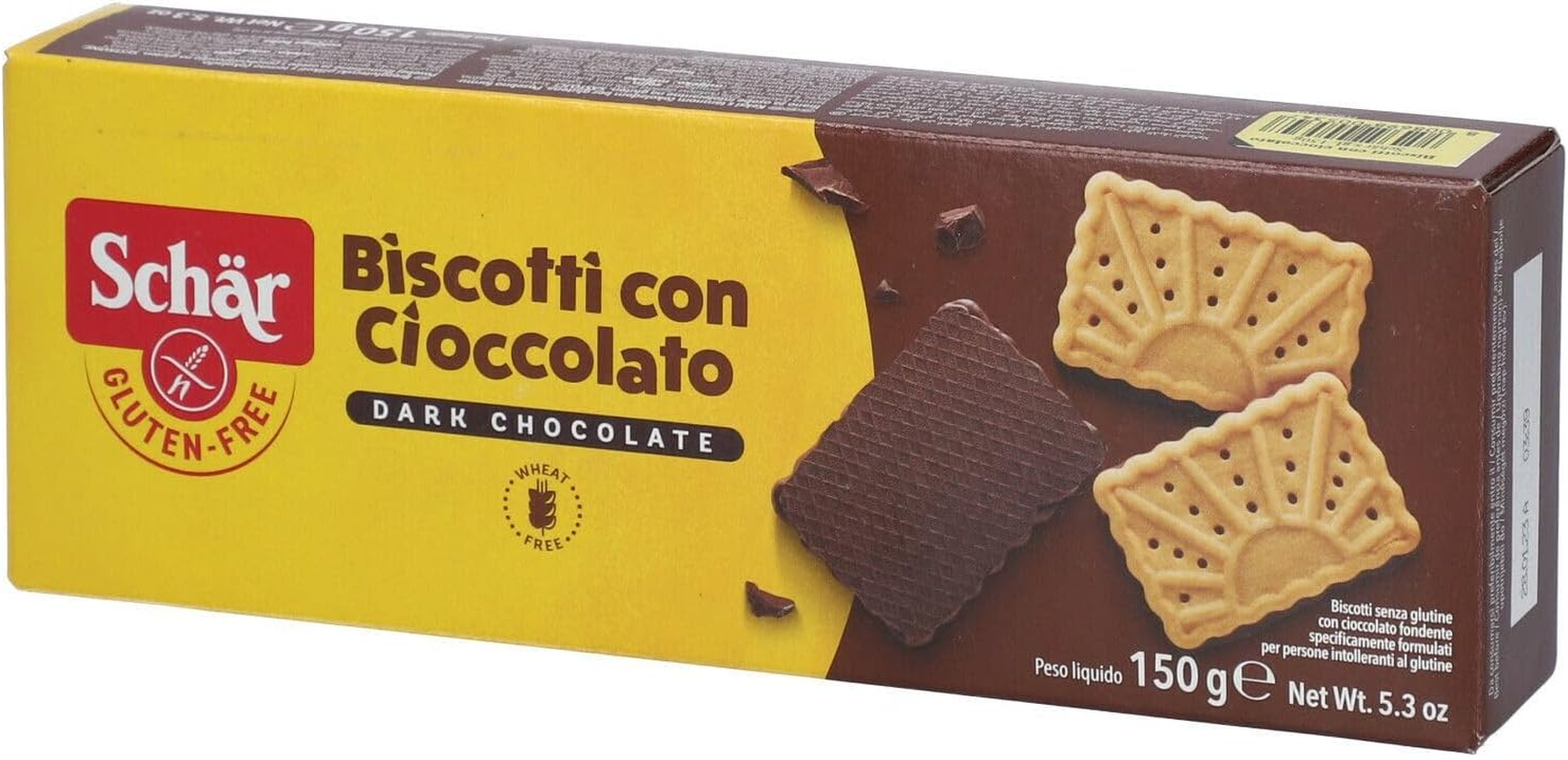 Schar Biscotti Con Cioccolato, 150G image number 1