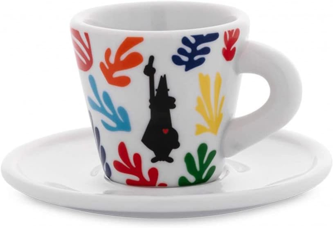 Bialetti Espresso Arte Set of 4 Espresso Cups with Saucers image number 1