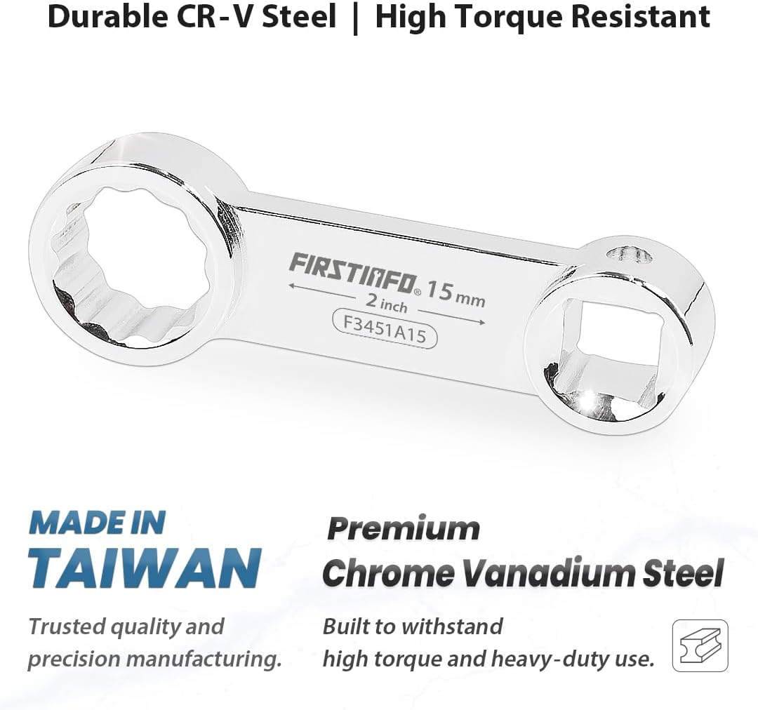 FIRSTINFO 3/8-Inch Drive Metric Box End Torque Adapter Set, 12 Point, 10-Piece with Blow Case, Chrome Vanadium Steel image number 5