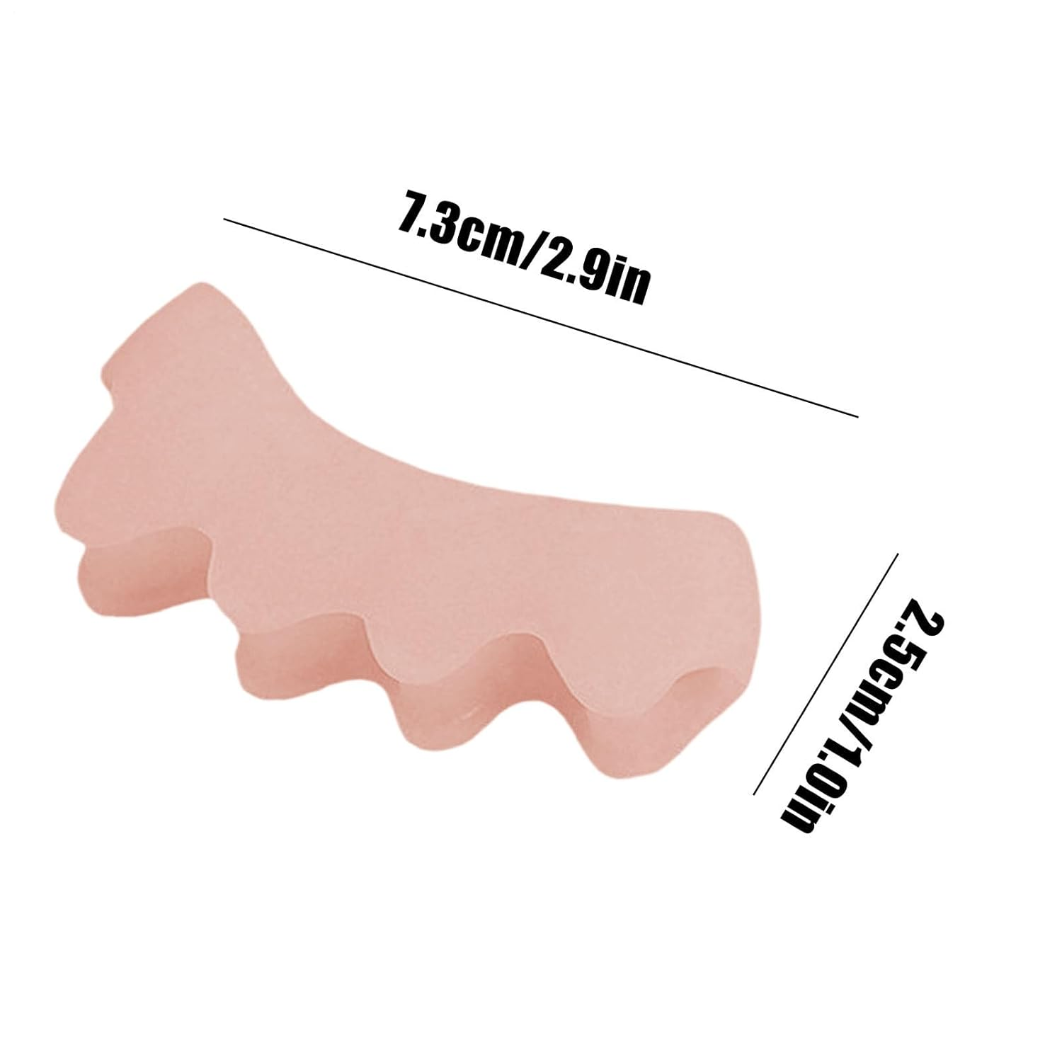 Lmyit Toe Separator,Flexible Toe Alignment Corrector - Protectors Straightener Sleeve for Comfortable Walking Running Exercise Women Men image number 1