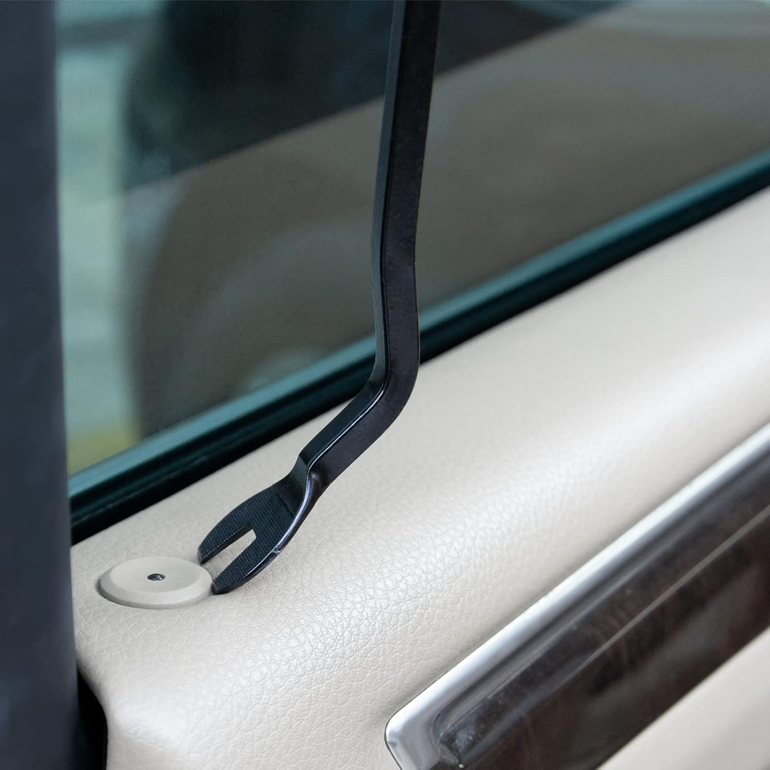 5 Pcs Car Trim Removal Tool Kit Upholstery Tools, Auto Clip Removal Pry Tool for Door Dash Dashboard Panel Fastener Remover, Push Pin Puller Body Repair Tools, Blue - Red image number 7