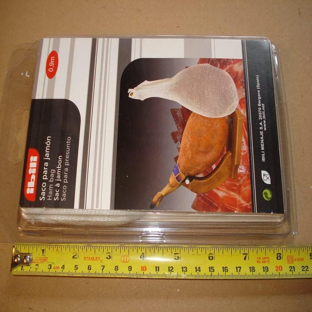 Ibili Cotton Ham Bag, White, 90 Cm image number 2