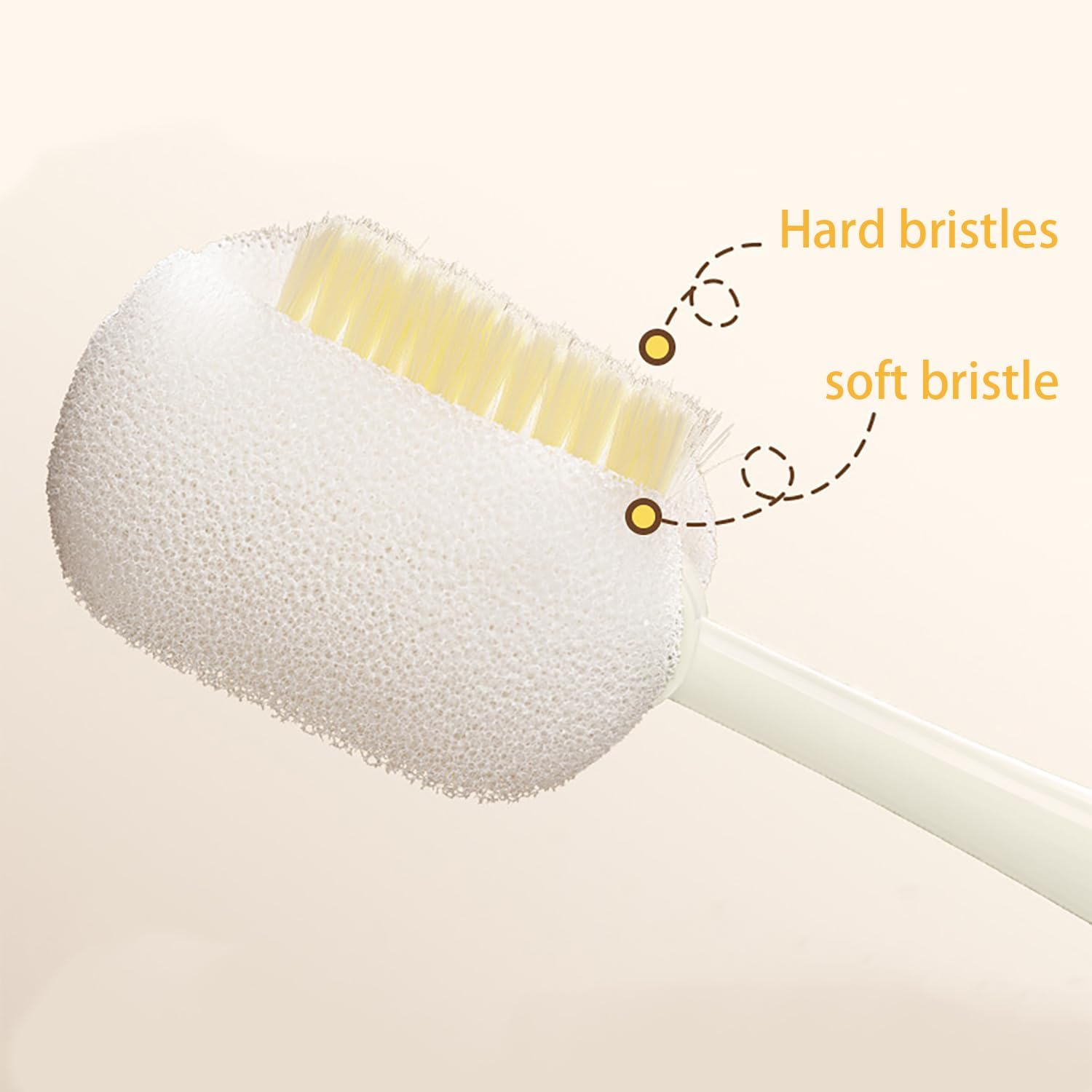 Smaoqingji Multifunctional Cleaning Brushes, Bottle Brush, White, 1 Piece, Long Bottle Cleaner Brush, for Water Bottles, Drinking Bottles, Milk Bottles, Glasses, Glass Straws, Washing up Brush image number 6