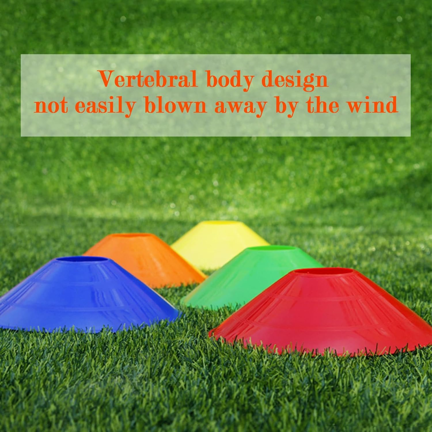 Cones,50 Soccer Cones,Cones Sports with 2 Whistle and Carry Bag,Agility Training Equipment for Training, Soccer Training, Basketball, Kids, Sports, Field Cone Markers and Other Sports and Games