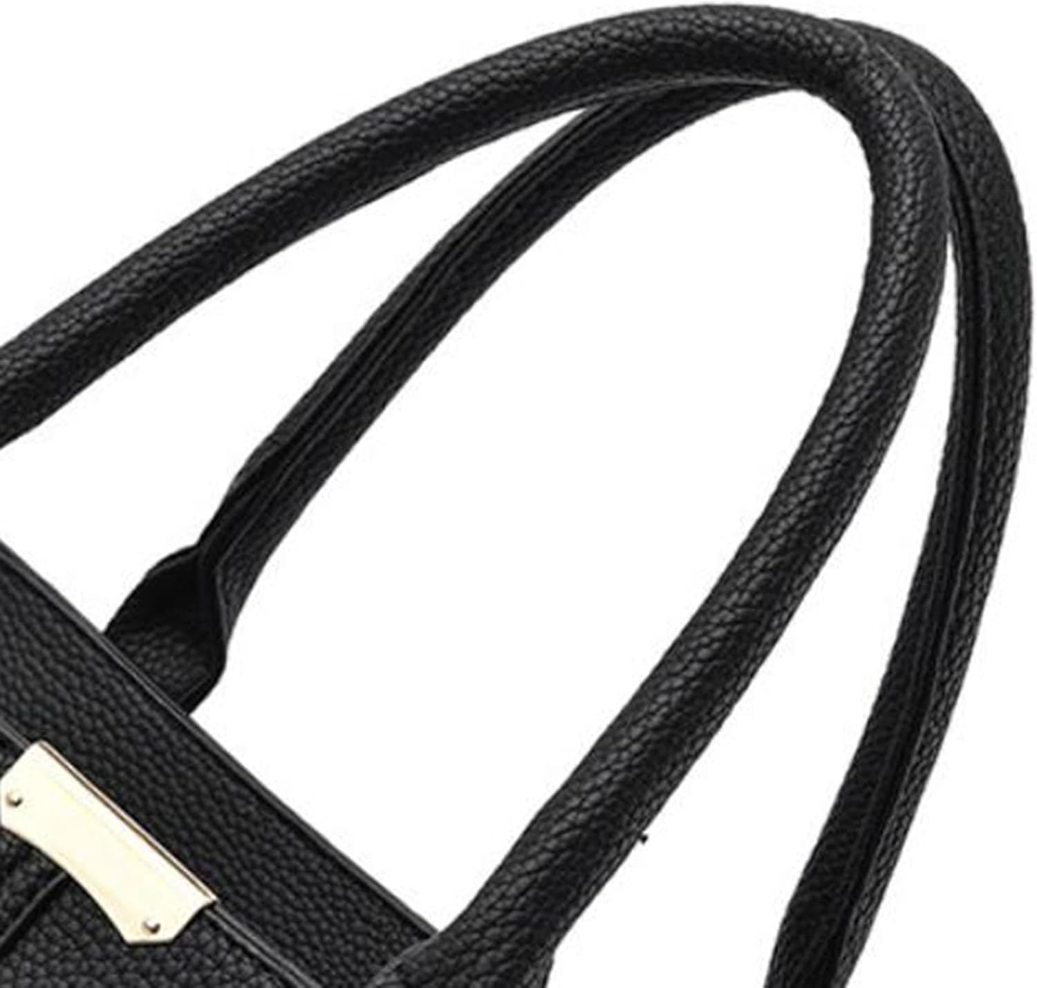 Women Shoulder Bag Zipper Large Capacity Tote for Mom Party - Black image number 5