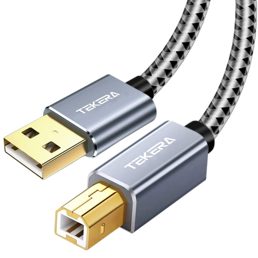 USB Printer Cable, 5 Metres Scanner Cable USB Printer Cord Type a to Type B Durable USB 2.0 Scanner Cord,Usb0400