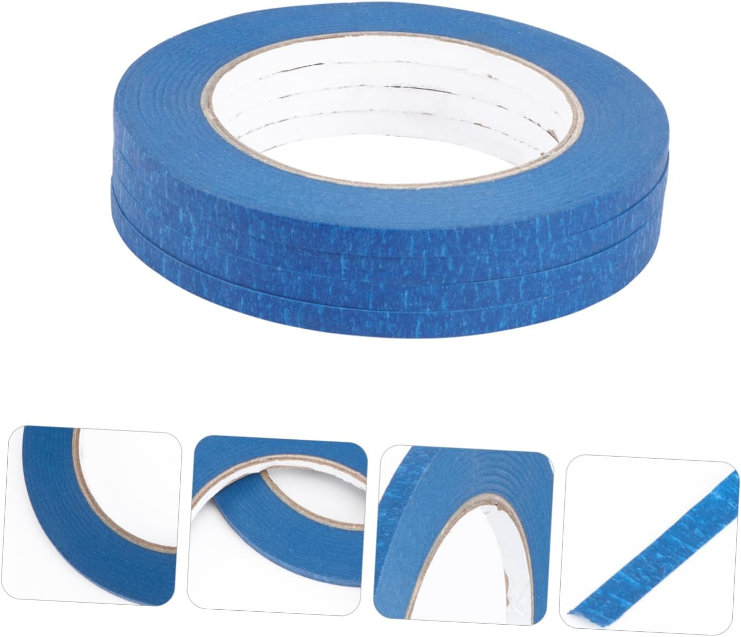 CHILDWEET 4Pcs Heat-Resistant Tape Paper for Car Tape Adhesive Paper Needs Use as Important Summer Supplies for Car Auto Indoor Projects Blue Material image number 3