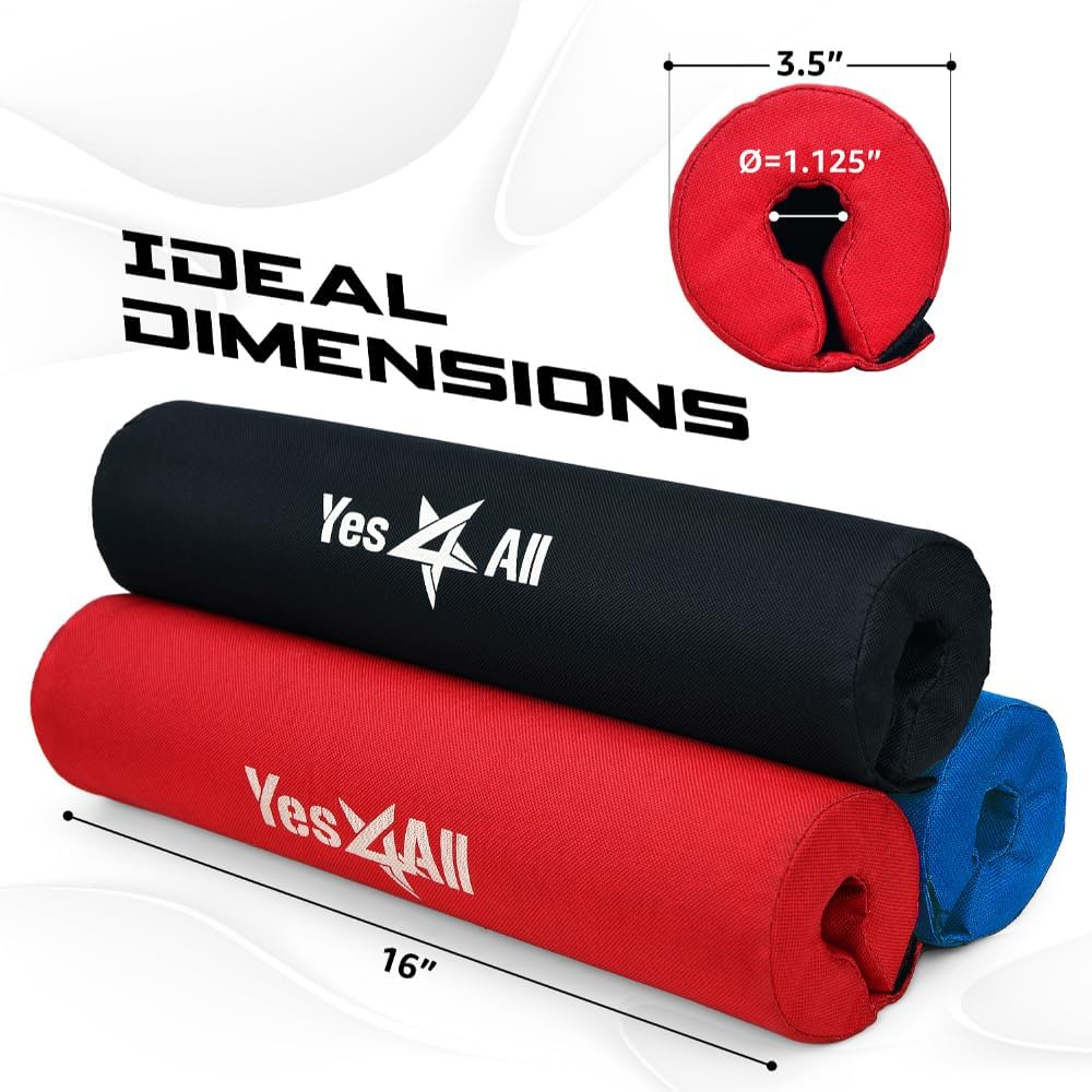 Yes4All Olympic Barbell Pad, Foam Squat Pad for Neck & Shoulder Support, Hip Thrust & Weight Lifting Cushion image number 2