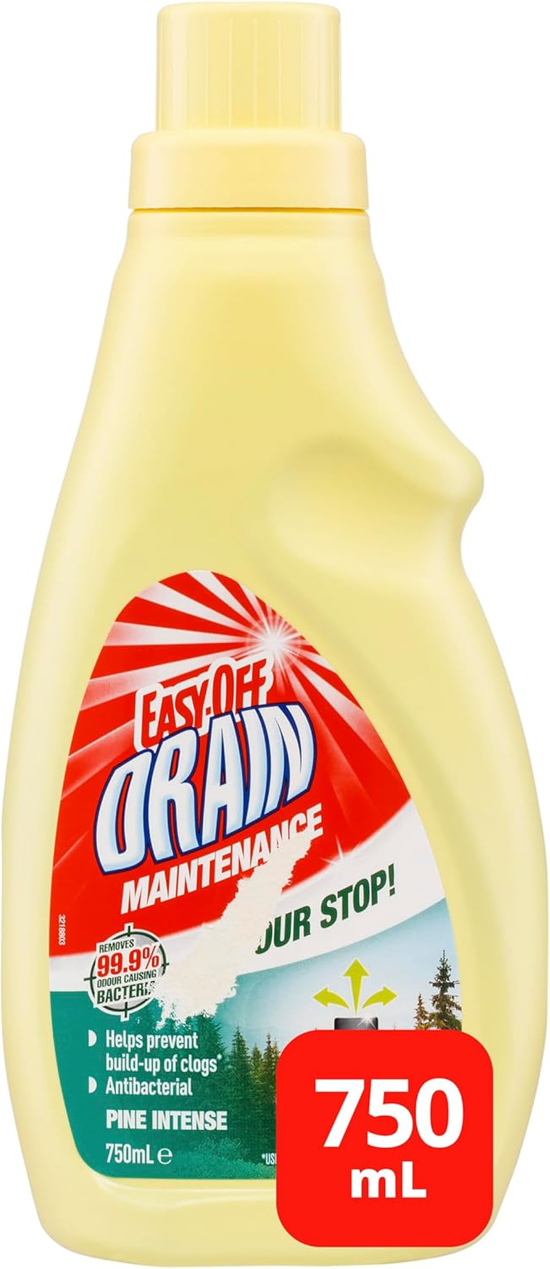Easy-Off Bam Pine Intense Drain Maintenance Odour Stop 750 Ml image number 3