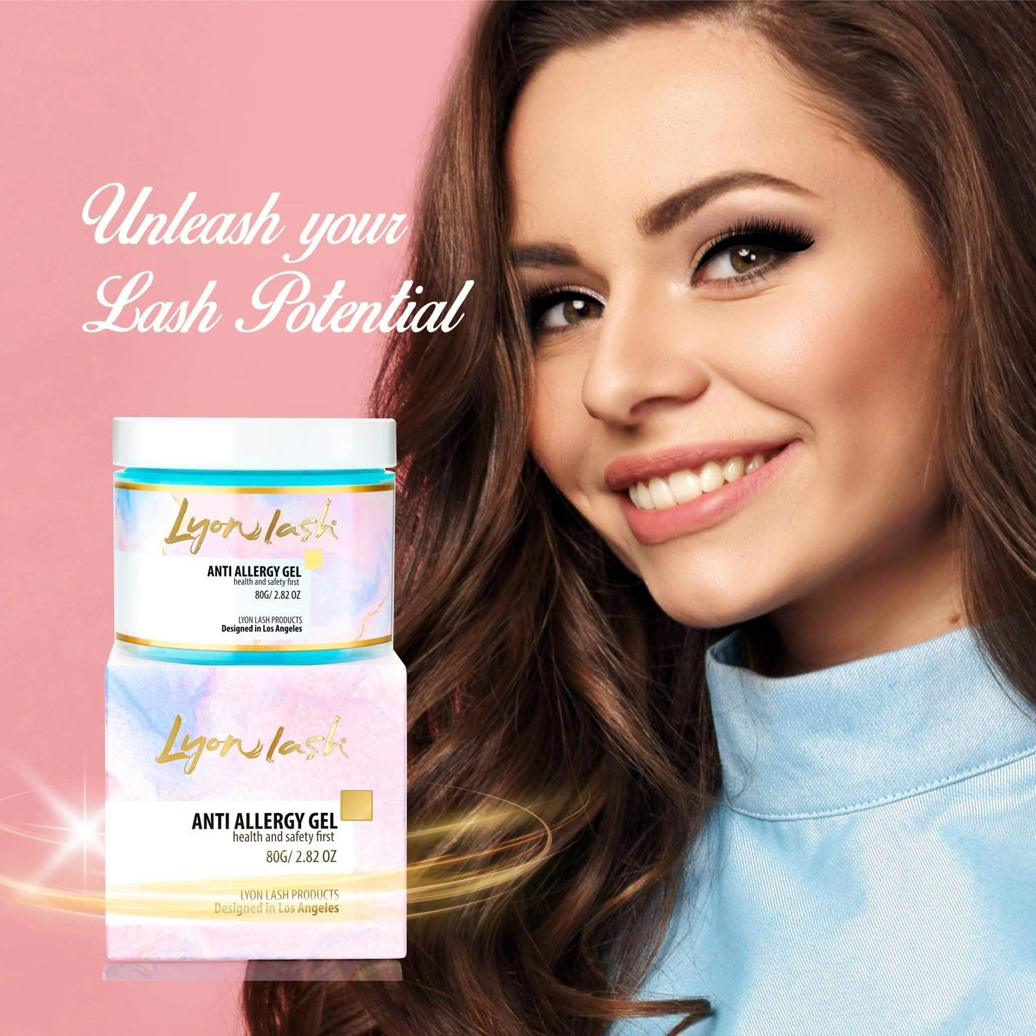 Lyon Lash anti Allergy Gel Air Refresher | Absorb Fume & Odor from Lash Adhesive | Less Stinging and Headache after Use | Suitable for Classic & Volume Lashing | Eyelash Extension Supplies & Tools image number 2