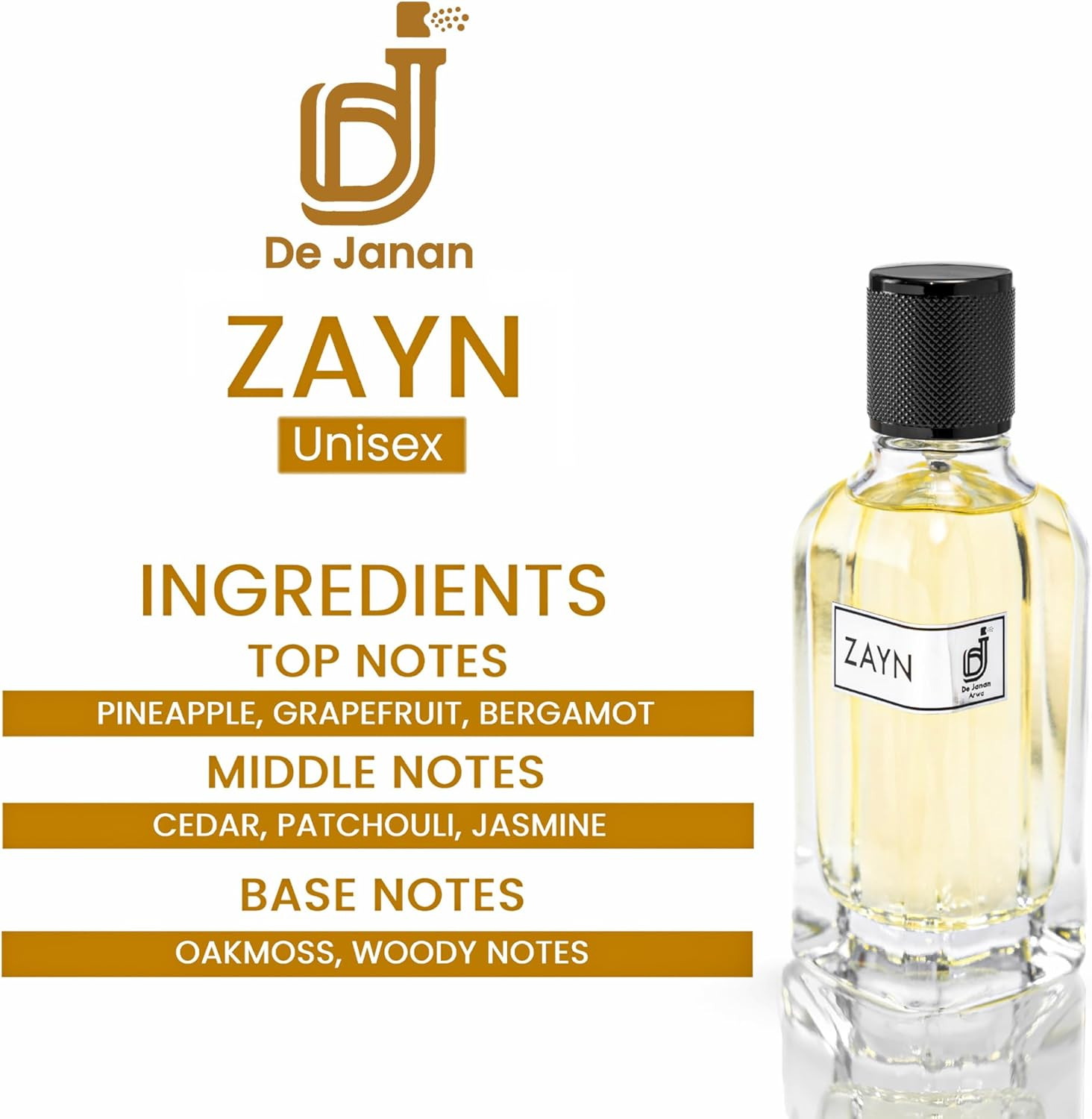 ZAYN Eau De Parfum for Men & Women &ndash; a Bold, Charismatic & Unisex Fragrance &ndash; a Harmonious Blend of Bergamot, Jasmine & Cedarwood Notes &ndash; 100Ml (Pack of 1) image number 6