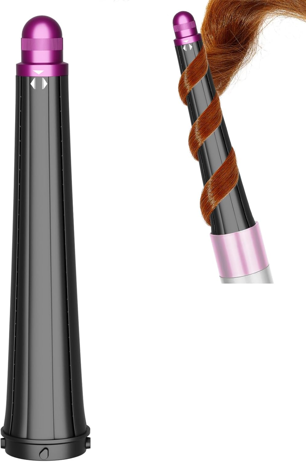 ZEPHBLOW Hair Long Conical Barrel for Dyson Airwrap, 0.78-1.4Inch/ 20-36Mm Conical Curling Barrels Compatible with Airwrap HS01/05, Self-Curling Hair Roller Curlers Attachment for Long Hair,Rose image number 5