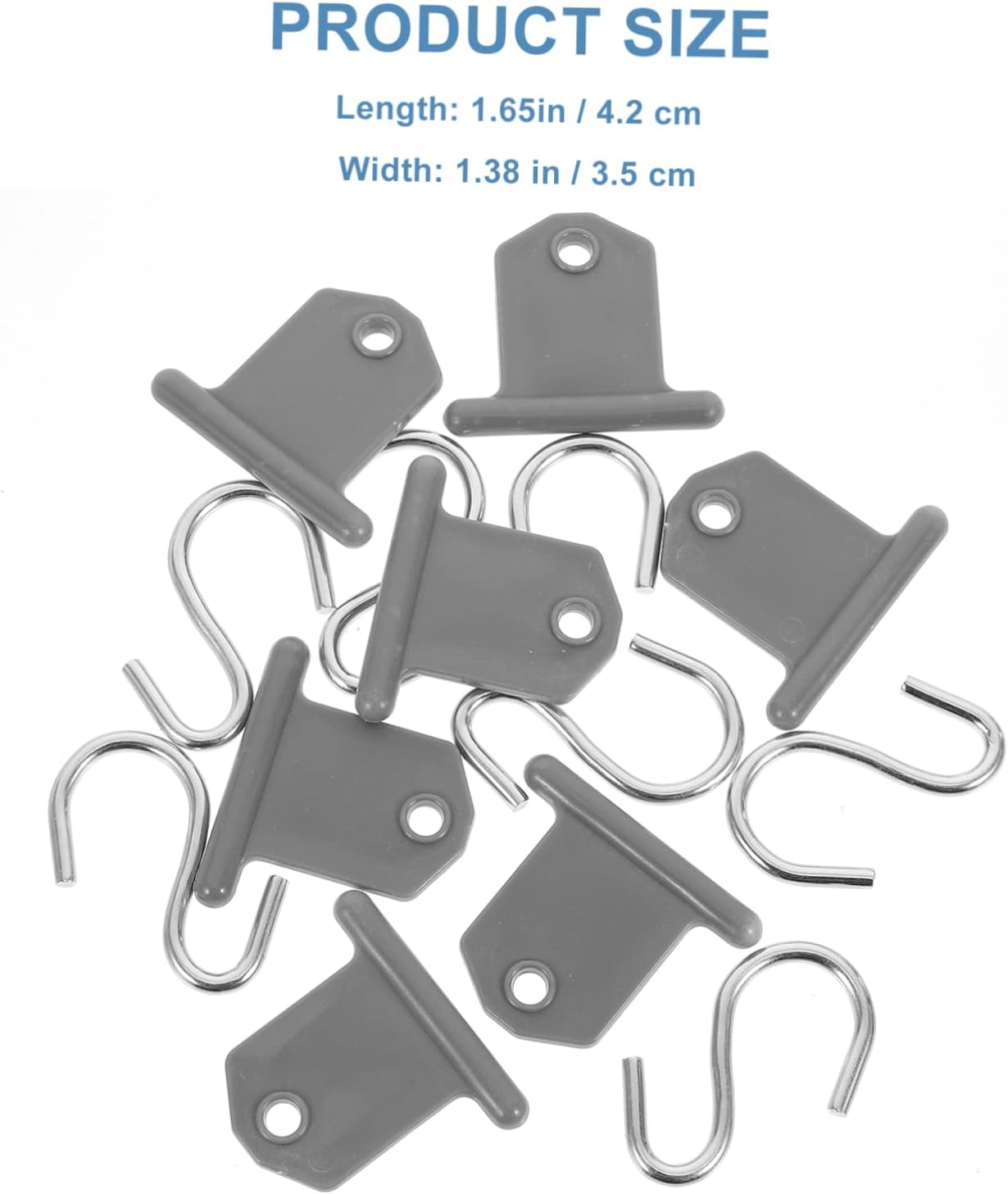 Totority 7Pcs Camping Awning Hooks Replacement for Rv Caravan Rail Hook Lightweight Awning Piping Accessories