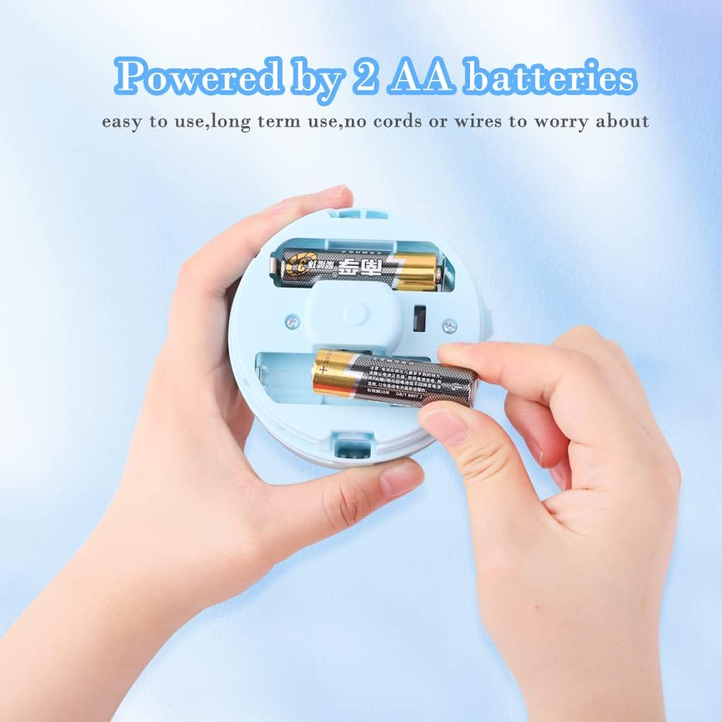 Fineinno Desktop Vacuum Cleaner, Mini Table Cleaner,Table Crumb Sweeper,Perfect for Crumbs, Dust, Pet Hairs, Battery Operated (Blue)