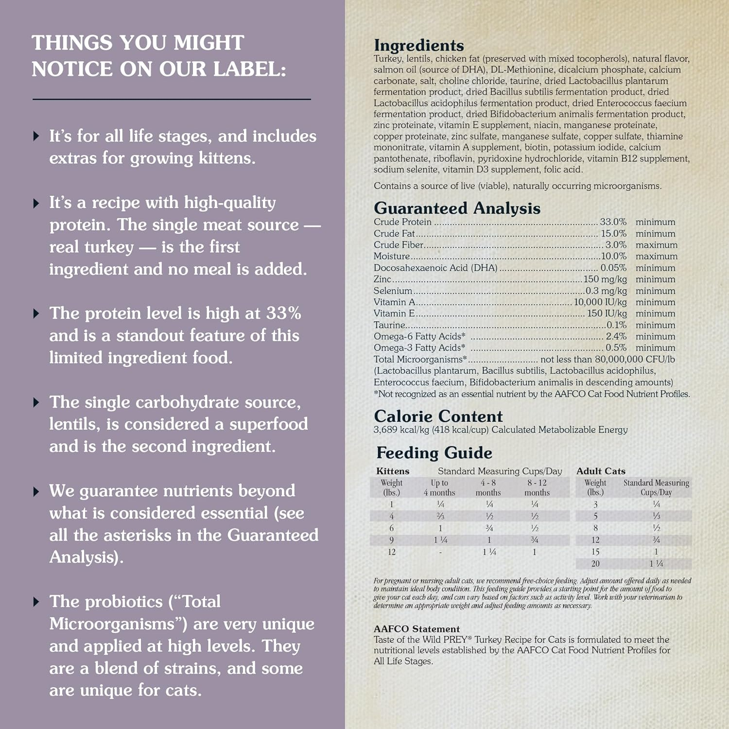 Taste of the Wild Prey - Turkey Cat 2.7Kg image number 1