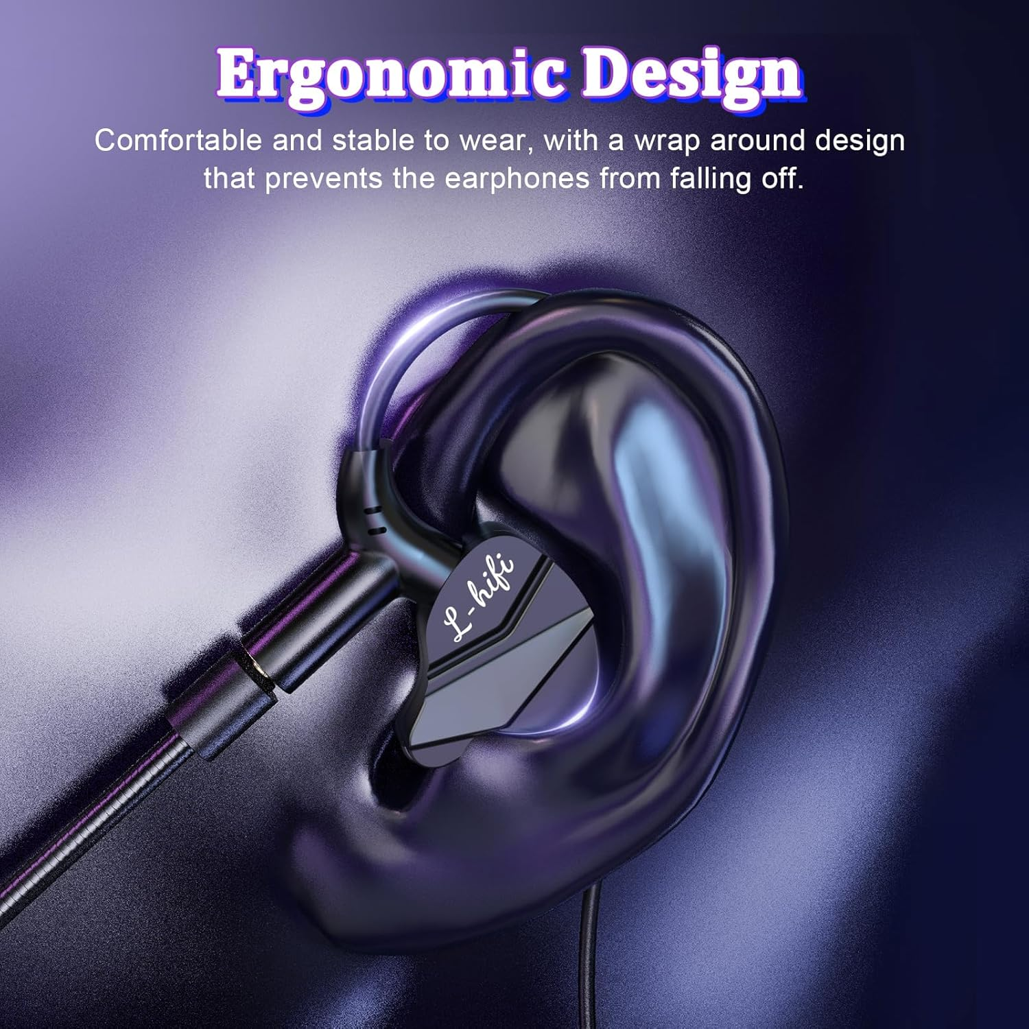 Bluefire Gaming Earbuds, 3.5Mm Wired Earbuds Noise Cancelling Gaming Earphones, In-Ear Headphones with Detachable Microphone & Volume Control for PC, Laptop, Phone image number 2