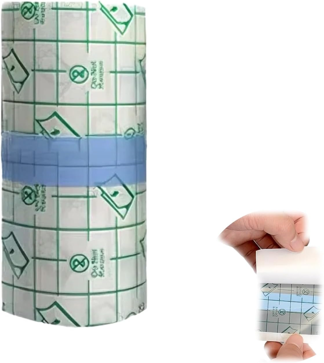 Waterproof Transparent Bandage Roll, 10Cm X 10M, Cuttable, Self Adhesive Stretch Film Dressing for Wound Care, Tattoo Aftercare, and Pet Wound Protection, Elastic, and Moisture Proof Transparent Tape image number 3