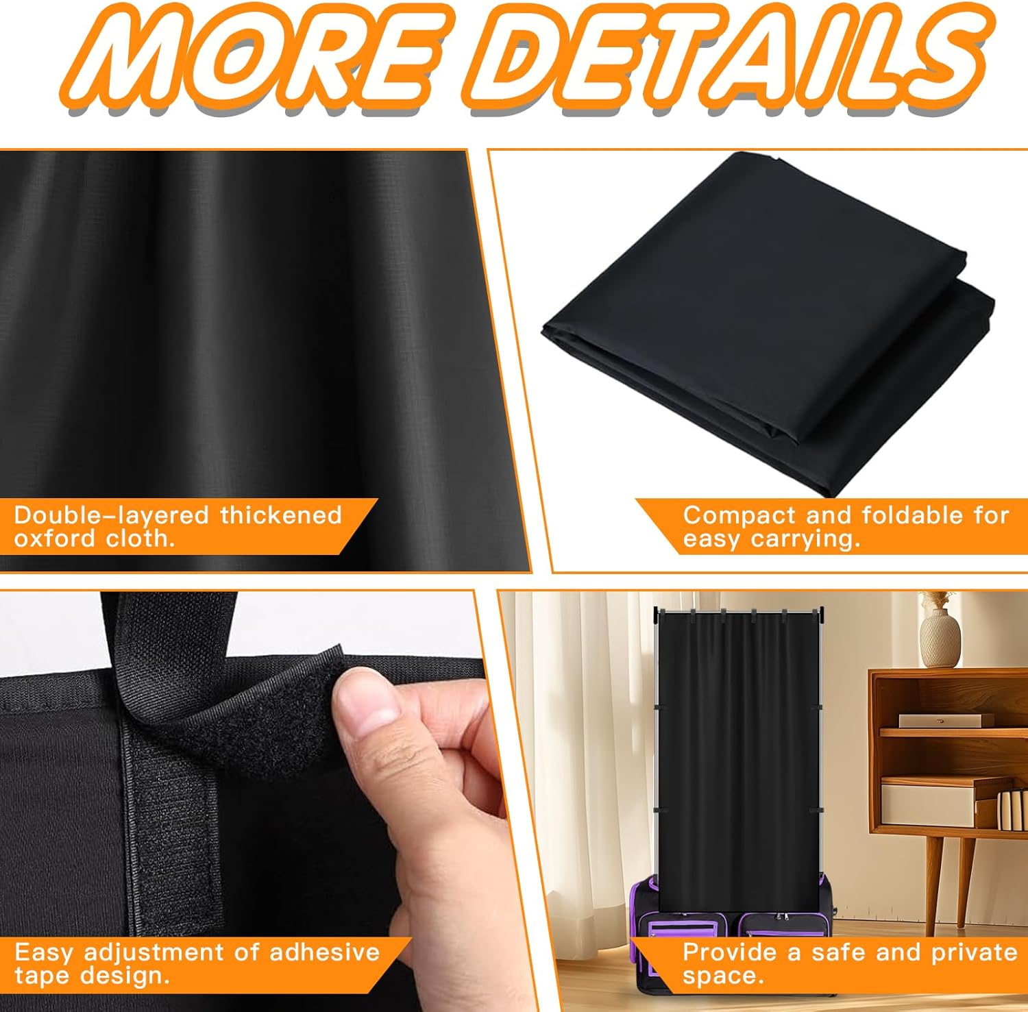 Privacy Curtain for Dance Bag,Portable Privacy Screen for Women Girl Competition Dance Bag,Changing Room for Rolling Dance Garment Bag Accessories,Camping 1 Pack image number 2
