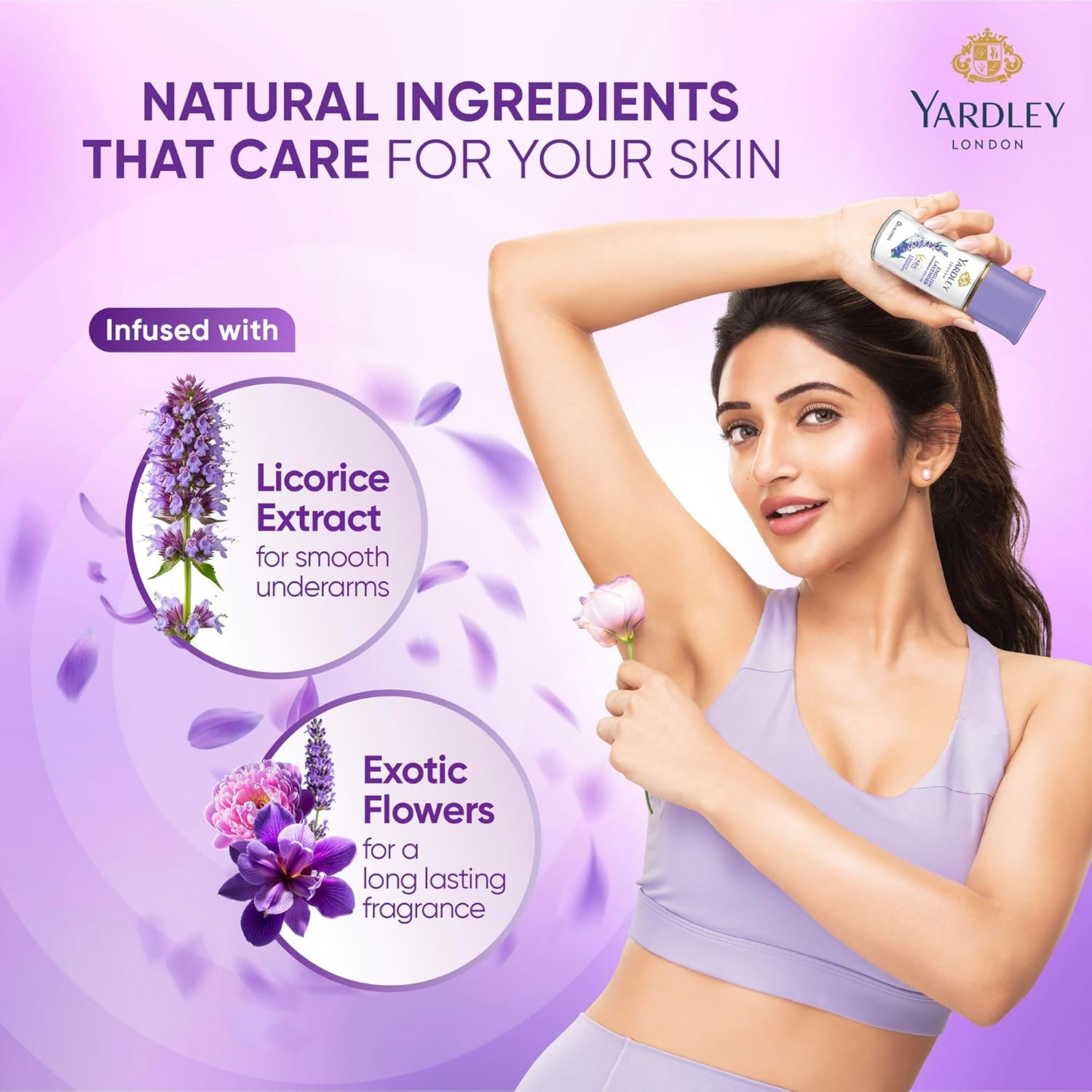 English Lavender by Yardley London Deodorant Roll-On 1.7 Oz image number 4