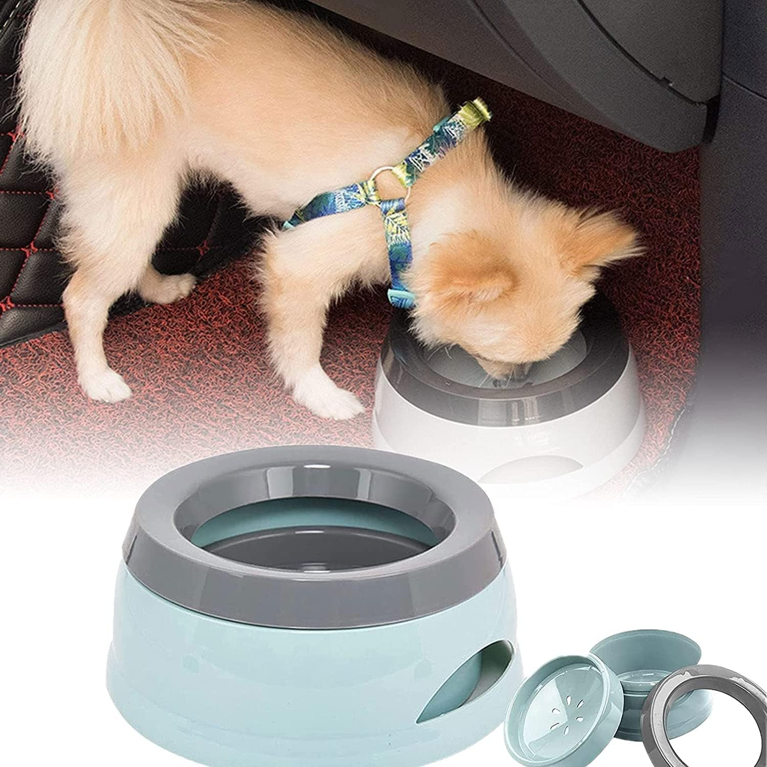 Water Bowl for Dogs Dog Bowls Non-Slip Drinking Bowl Cat Bowl Portable Water Bowl Car Travel Drinking Bowl Portable Non-Slip Drinking Bowl Leak-Proof Cat Bowl Drinking Bowl for on the Go image number 4