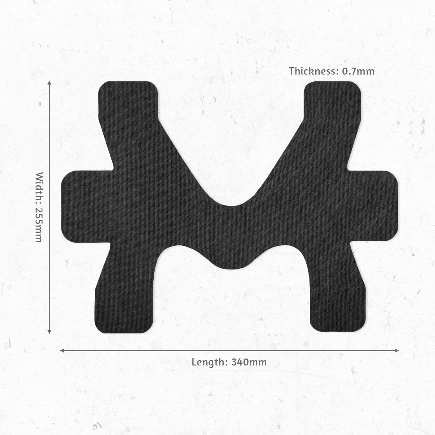 10 Pcs Precut Kinesiology Tape for Ankle Brace,Kinesiology Ankle Tape,Waterproof and Breathable Athletic Tape for Pain Relief,Ankle Support,Sprain Prevention and Ligament Stability(Black) image number 4