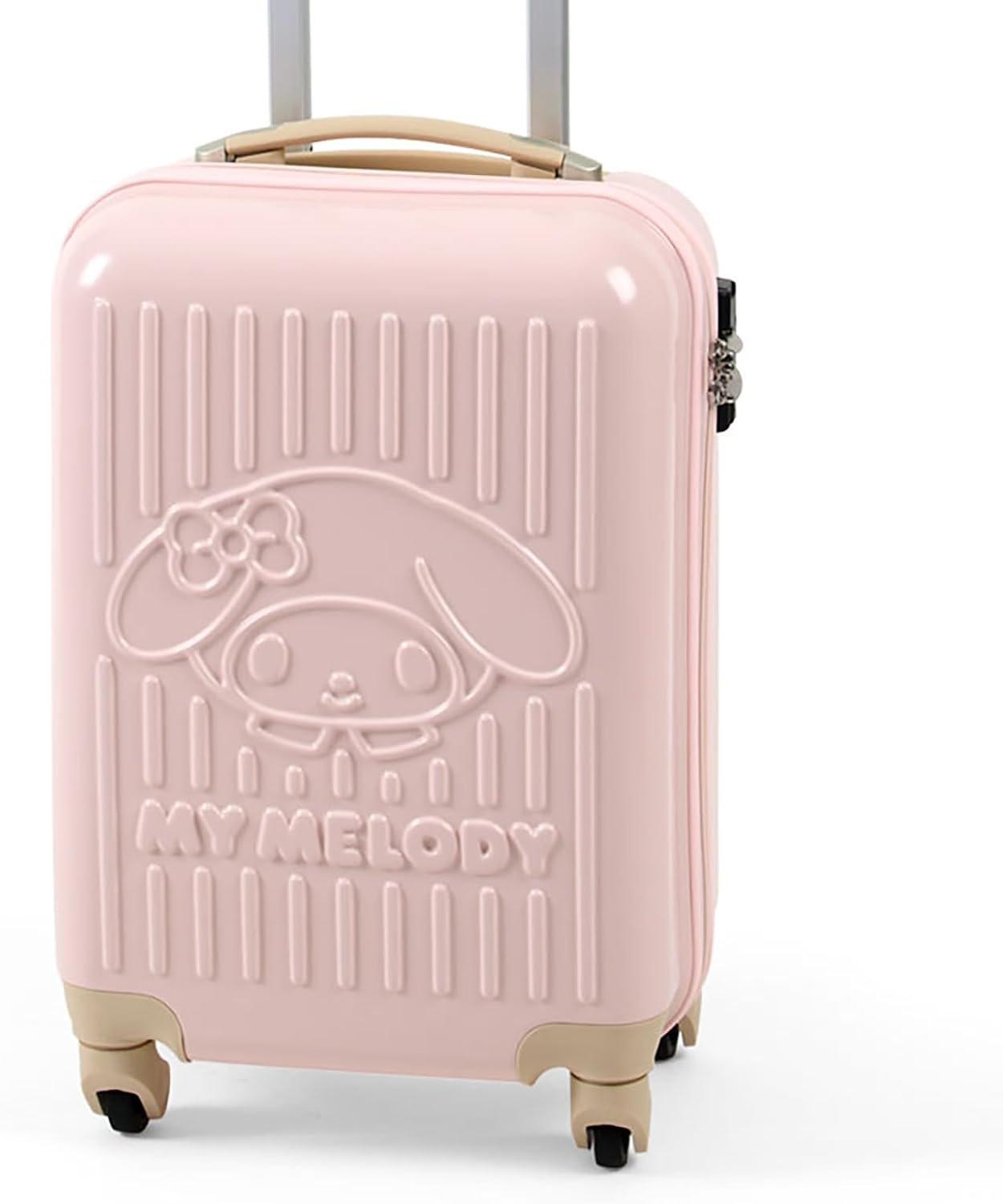 Sanrio 742597 Carry Bag, 6.3 Gal (29 L), My Melody PC, ABS Resin, Polyester TSA Lock Compatible (Dial Lock Type), 4 Wheels, Carry Bar, 3 Adjustable Levels, Ages 3 and Up image number 1