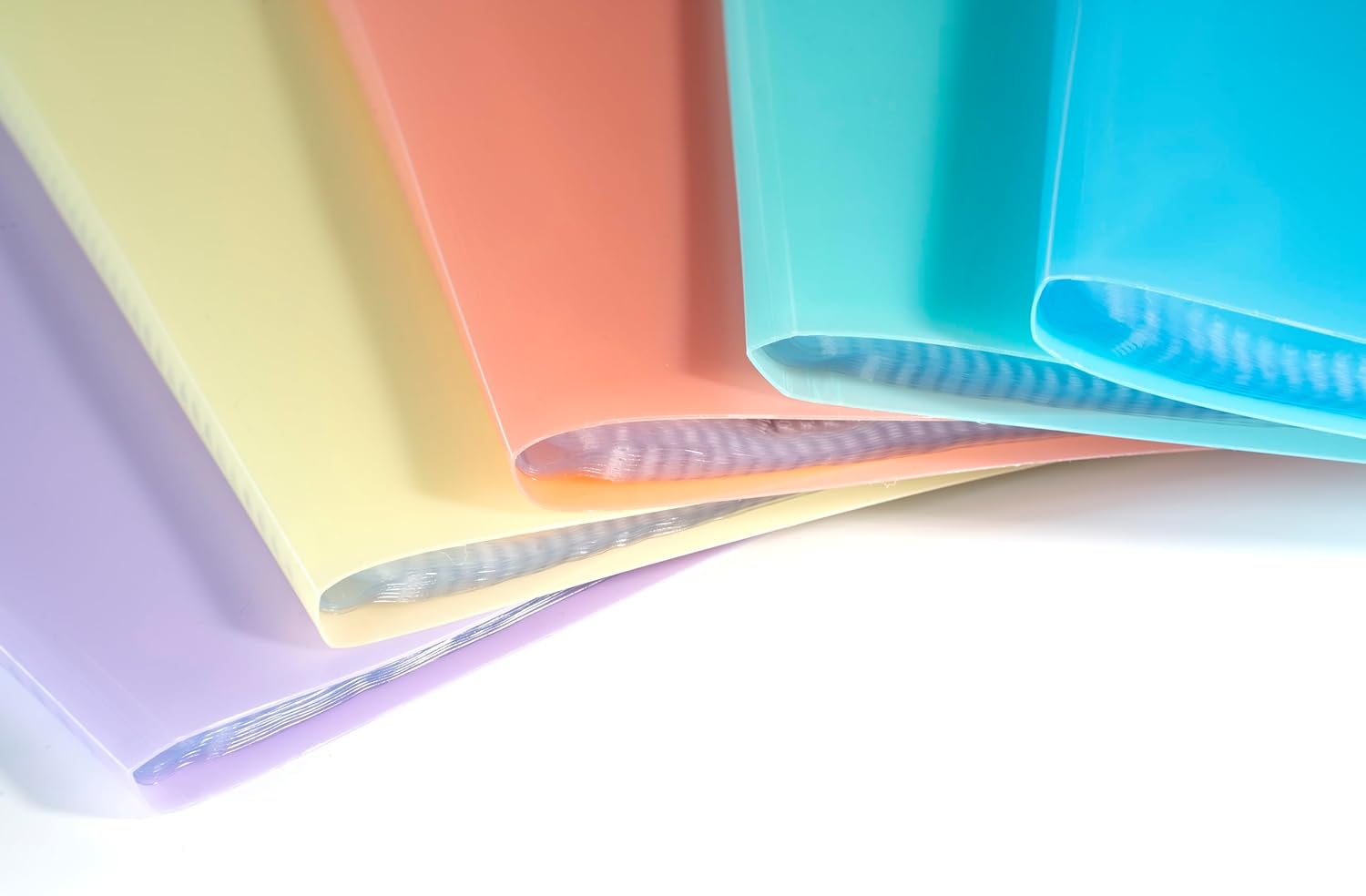 Exacompta - Ref 88270E - Pack of 5 Chromaline Pastel Document Folders - 20 Crystal Wallets - 40 Pages - for A4 - Dimensions: 24 X 32 Cm - Recycled Polypropylene Cover Translucent - 5 Different image number 3