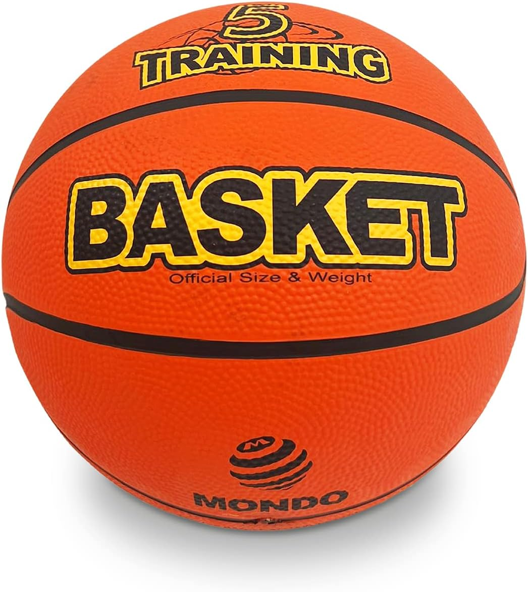 Mondo Toys Dream Team Basketball for Kids - Soft Surface - Size 5 - Orange/Yellow/Blue/Amaranth - 13139 image number 5