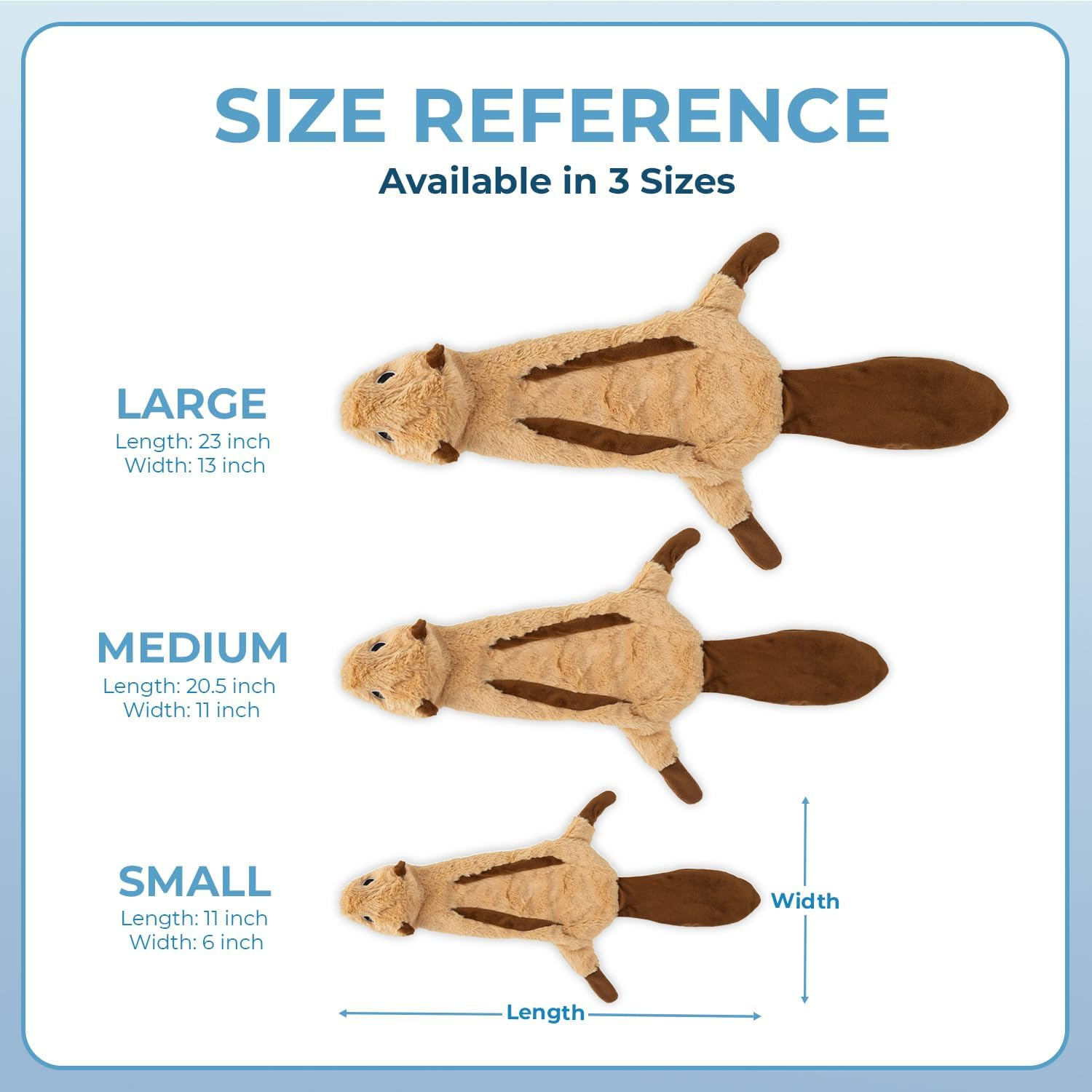 Best Pet Supplies, Inc. 2-In-1 Fun Skin Stuffless Dog Squeak Toy, Medium, Squirrel image number 6