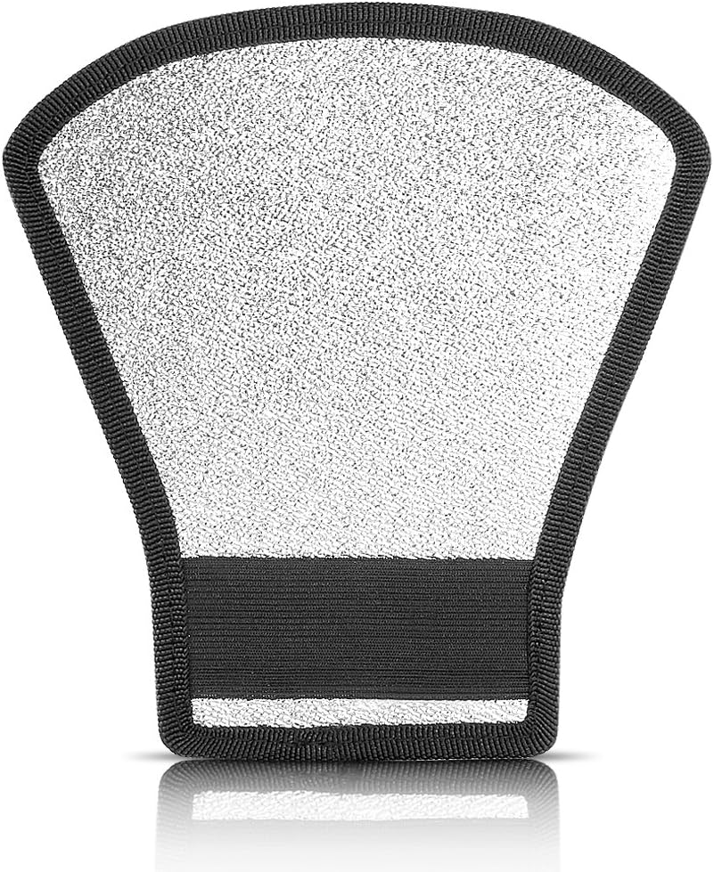 Neewer Flash Diffuser Silver/White Reflector for Nikon Speedlite Sb-600,Sb-800,Sb-900,Canon Speedlite 380EX 430EX 550EX 580EX Vivita Flash Sunpack Sony Pentax Olympus Yongnuo Neewer Godox Flash image number 2
