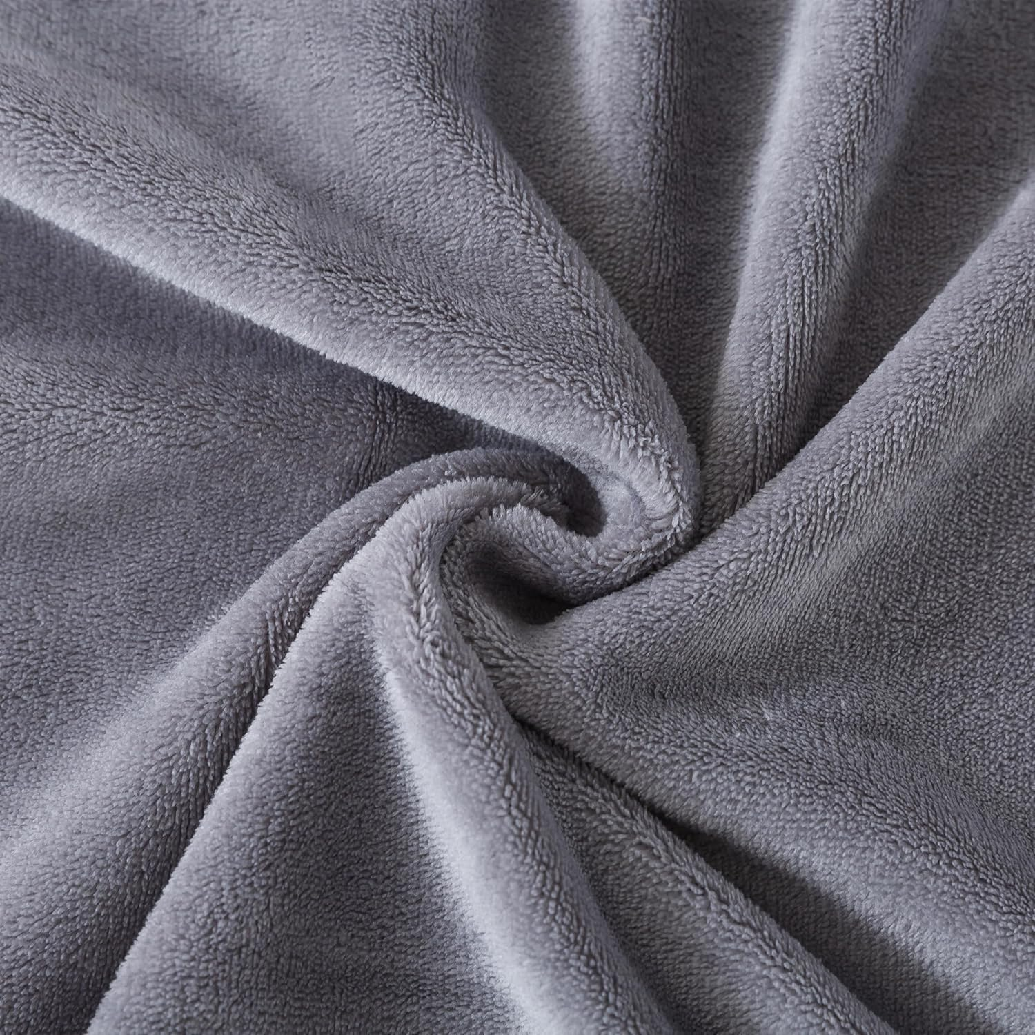 Rongrongin Fluffy Bed Linen 155 X 220 Cm Grey - Autumn Winter Duvet Cover Fleece with 1 Pillowcase 80 X 80 Cm, Warm Soft Cuddly Bedding Set with Zip, Winter Bedding for Single Bed image number 6