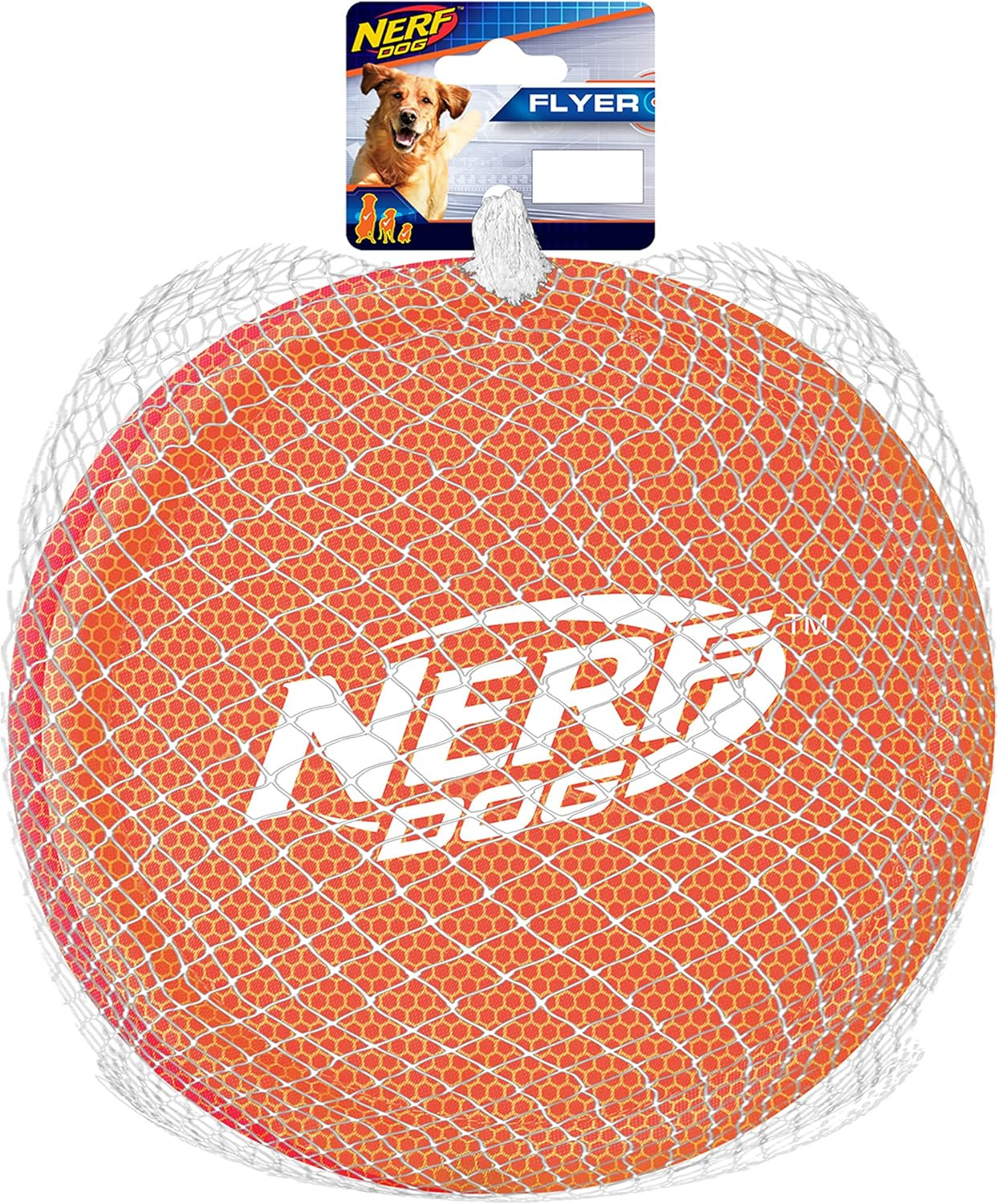 Nerf Dog Assortment: 9In Nylon Flyer Red and Orange Dog Toy image number 5