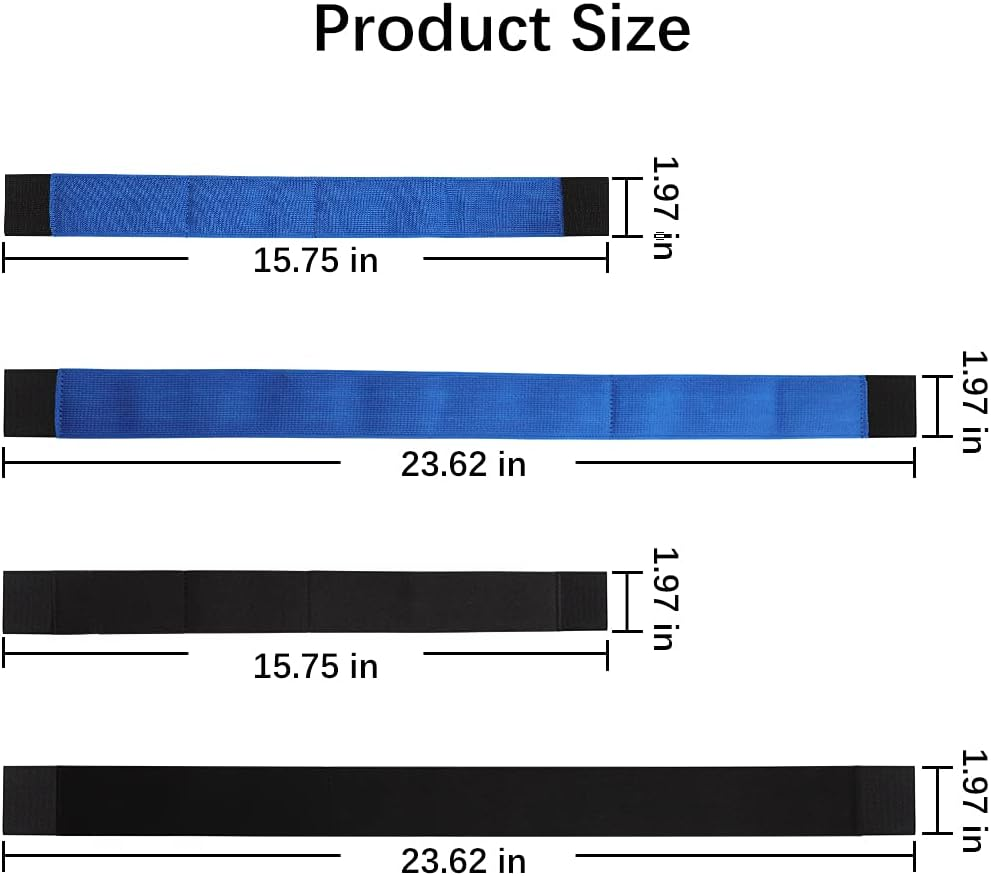 4 PCS Colorful Car Trunk Organizer Straps, Car Accessories Car Storage Organizer Straps, Cargo Storage Strap for SUV Truck Van (Blue, Black) image number 1