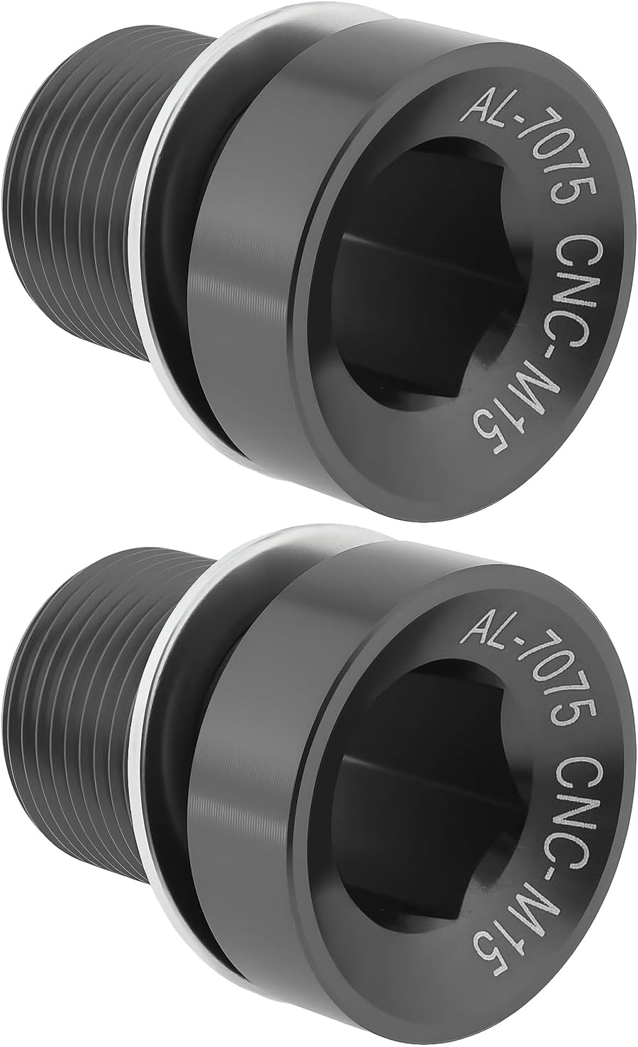 Ecsing 2Pcs Electric Bicycle Axle Crank M15 Bolt Aluminum Alloy Compatible with Bosch E-Bike CX 7075 - Gold image number 3