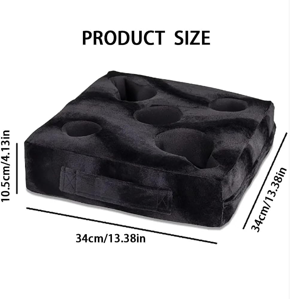 Couch and Bed Cup Holder &ndash; Black Sofa Tray for Drinks, Snacks, and Remote Controls image number 1