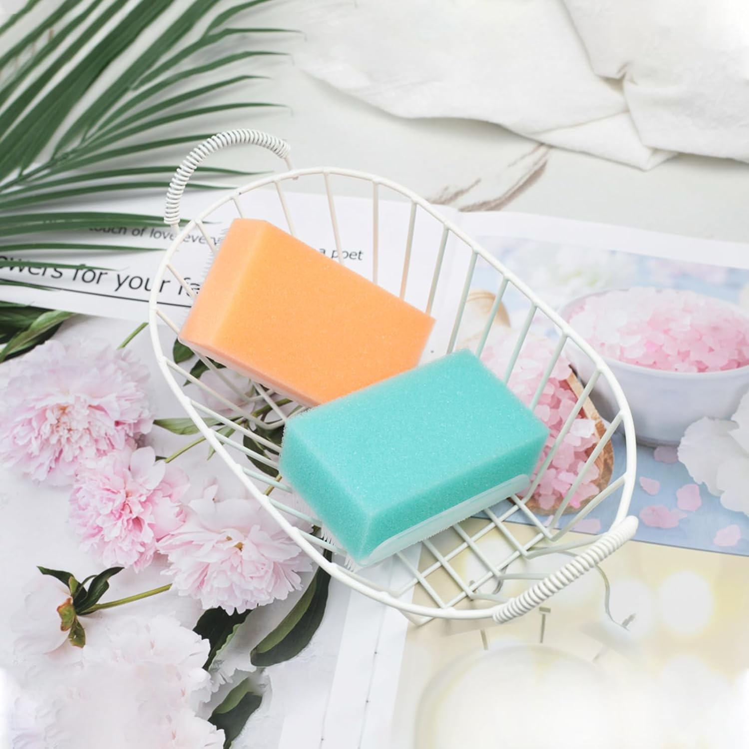 2PCS Cradle Cap Brush, Baby Bath Sponge - 2-In-1 Brush & Sponge for Scalp Treatment, Sensory Therapy, and Bath Time Care image number 5