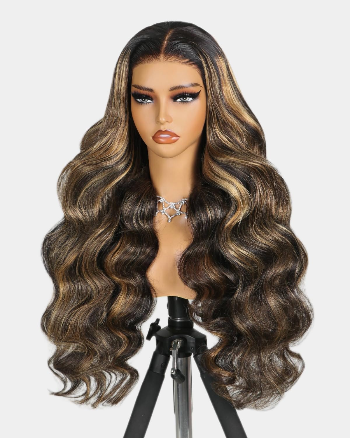 MEGALOOK 210% Density Glueless Wigs Human Hair HD Pre Cut 5X6 Lace Front Wigs Ready to Go Glueless Wig Body Wave Human Hair Wig Real Pre Plucked Bleached Tiny Knots 30 Inch