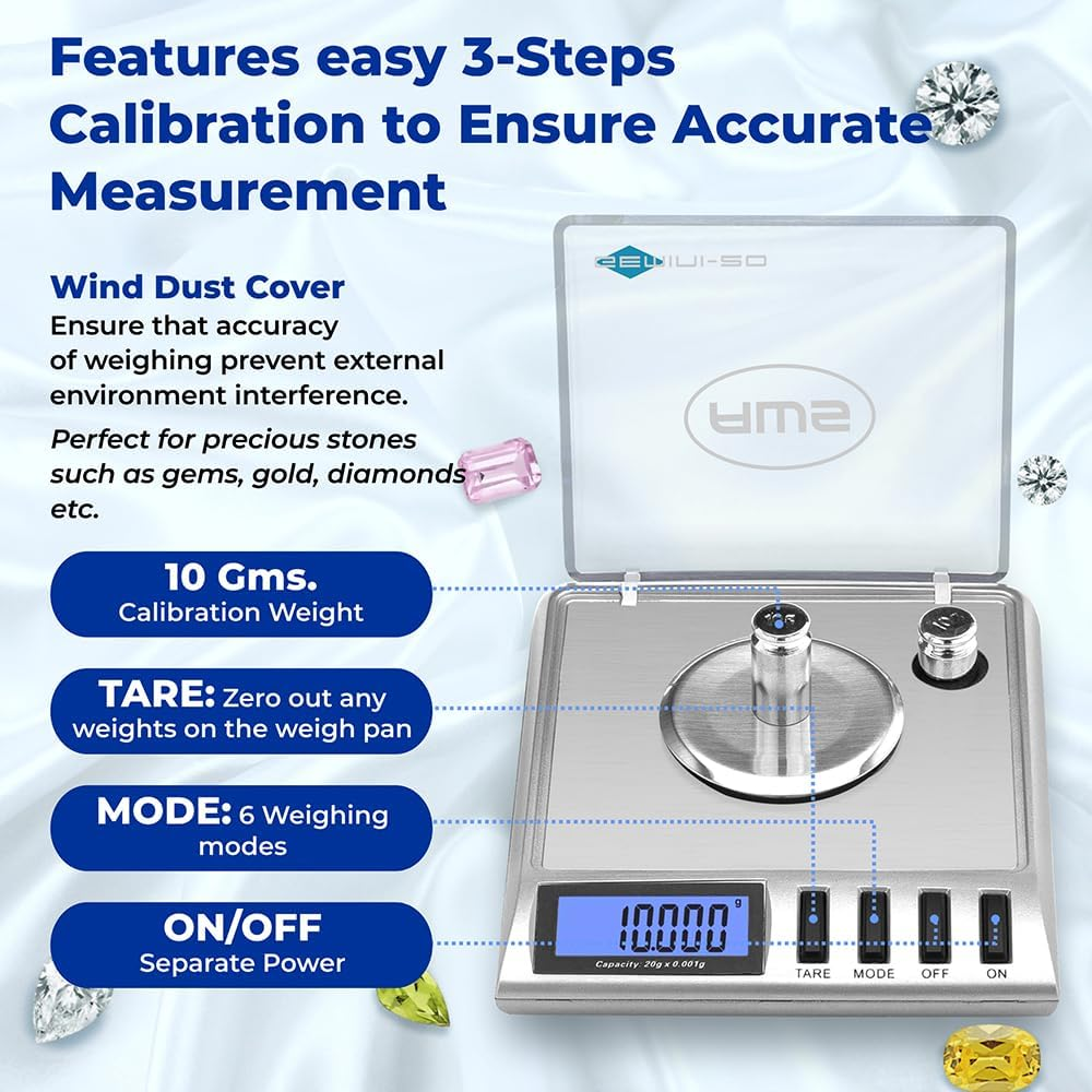 Gemini Digital Weighing Scale (Silver GEMINI-20) image number 5