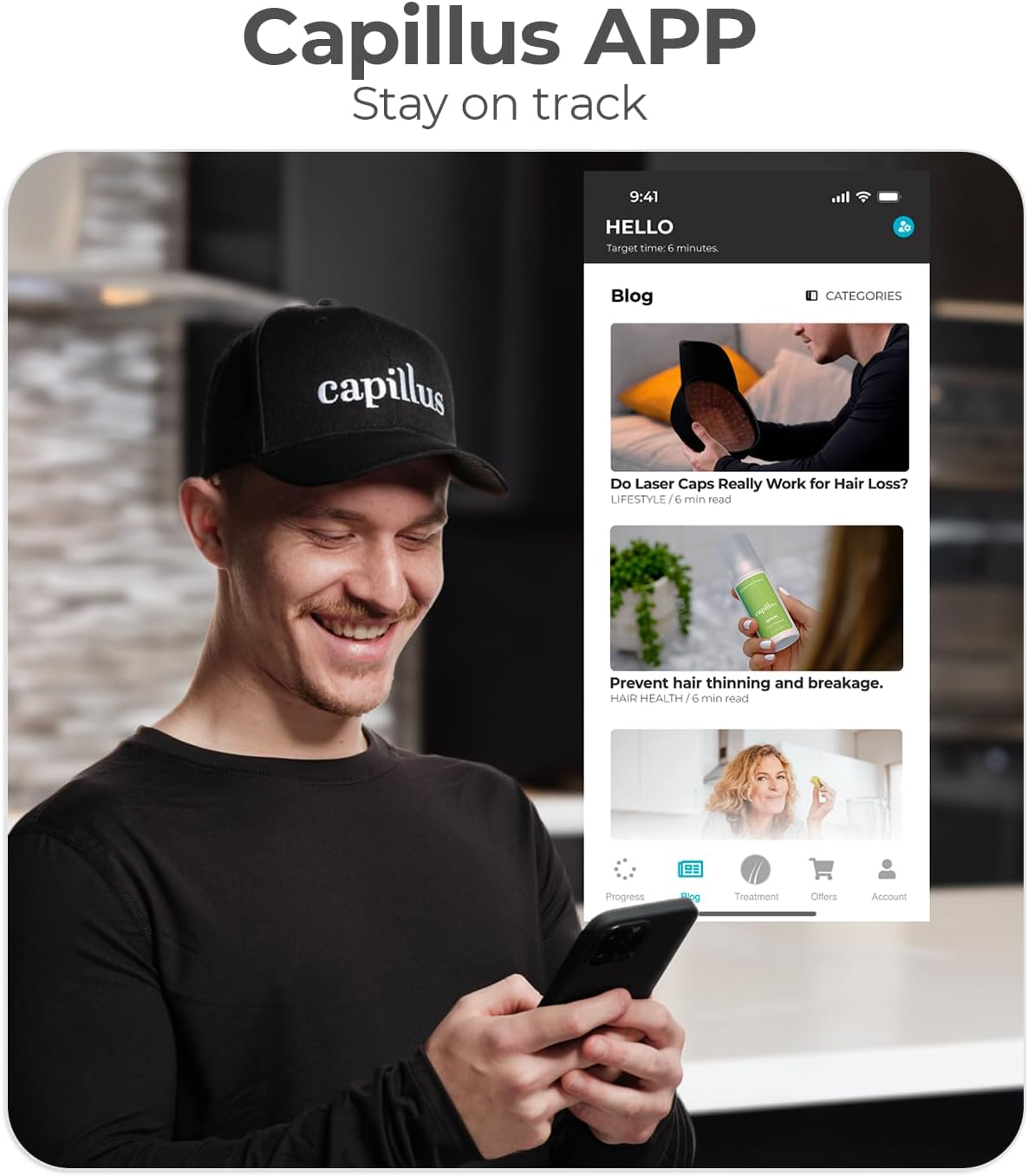 Capillus plus S1 | Hair Laser Growth Cap FDA Cleared to Regrow Fuller Thicker Hair in Men and Women Laser Hair Growth Cap Ideal for Thinning Hair and Alopecia Treatment image number 4