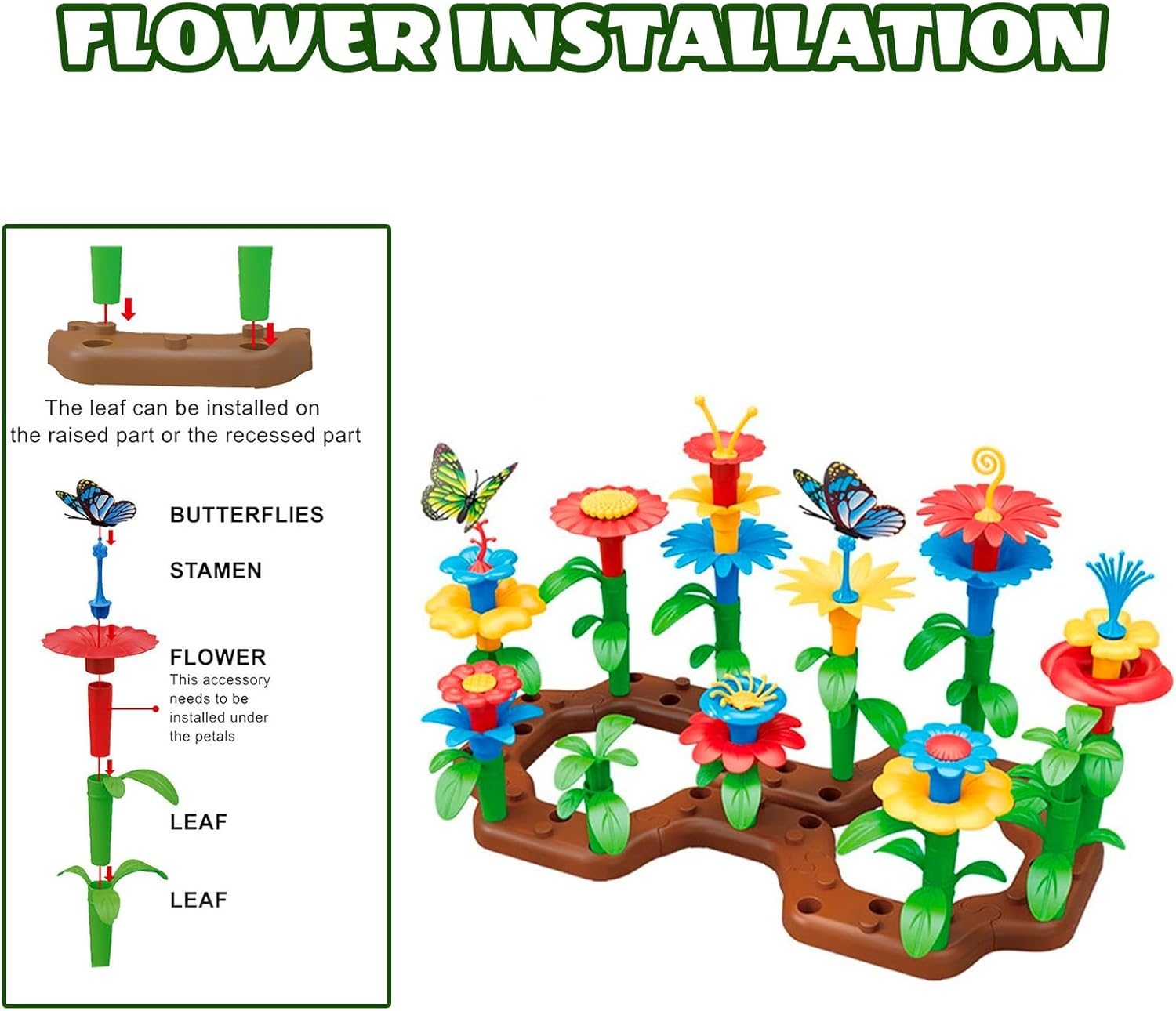 Kids Gardening Tool Set with Wheelbarrow, Watering Can, Gloves, Rake, Shovel - Fun Outdoor Indoor Pretend Toys for Toddlers Boys Girls Ages 3-7 image number 2