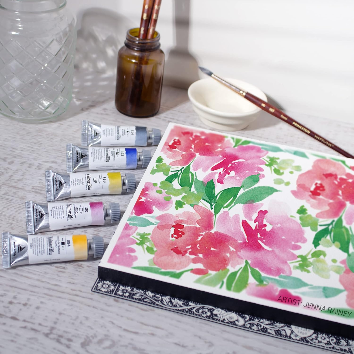 Maimeri Blu Artist Watercolor Set, 12 Ml (5 Tubes) image number 6