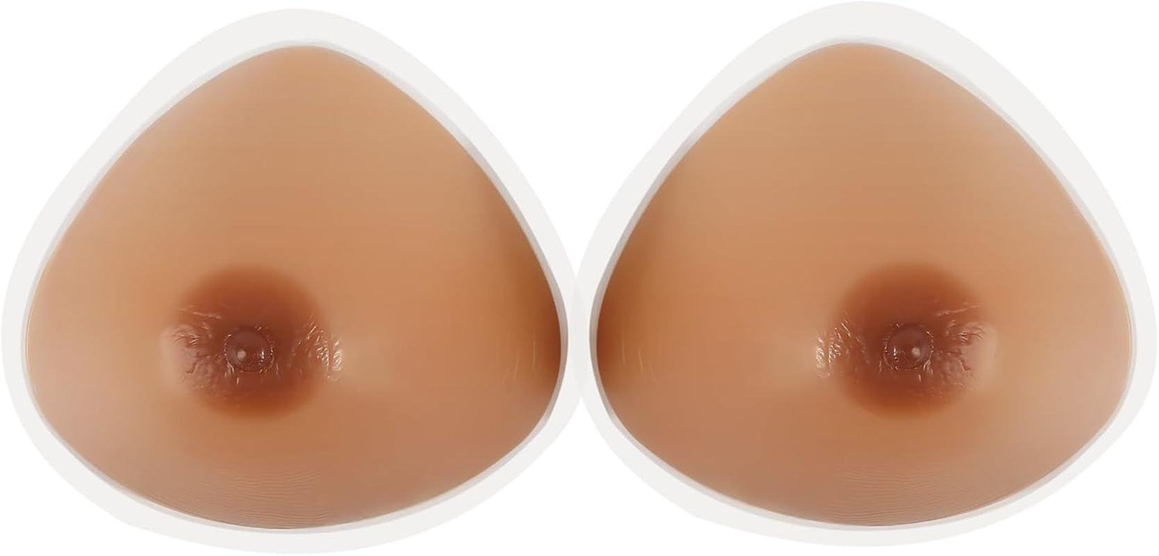 Vollence Self Adhesive Triangle Silicone Breast Forms Fake Boobs Mastectomy Prosthesis Crossdresser Transgender