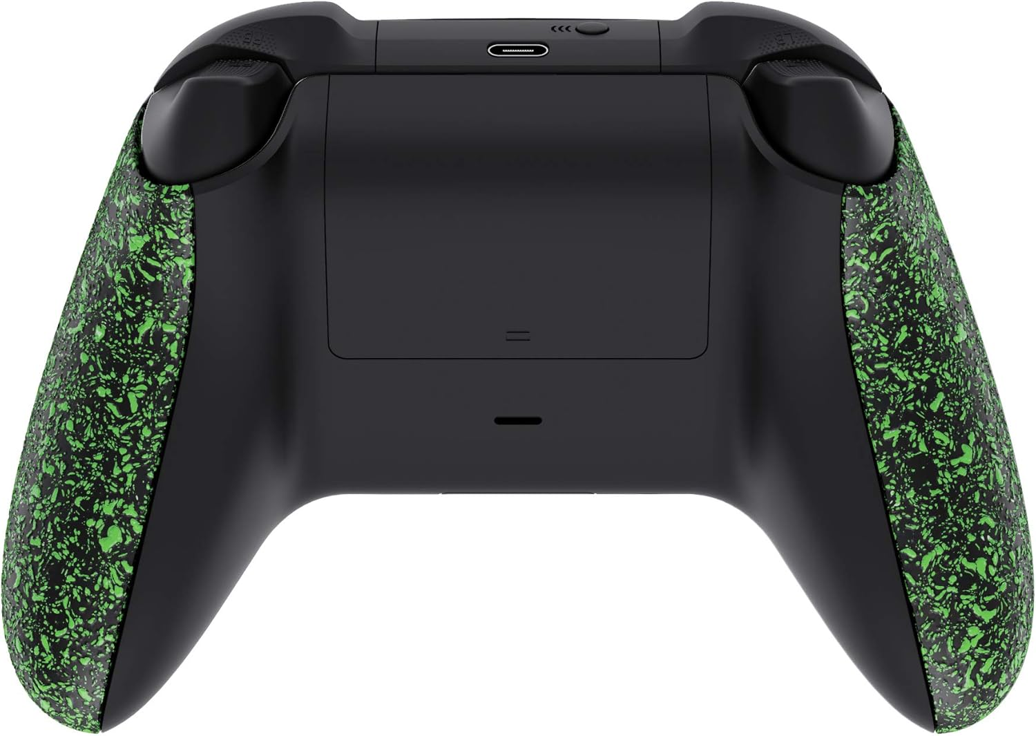 Extremerate Textured Green Back Panels, Comfortable Non-Slip Side Rails, 3D Splashing Handles, Game Improvement Replacement Parts for Xbox Series X/S Controller - Controller NOT Included - Textured Black image number 6