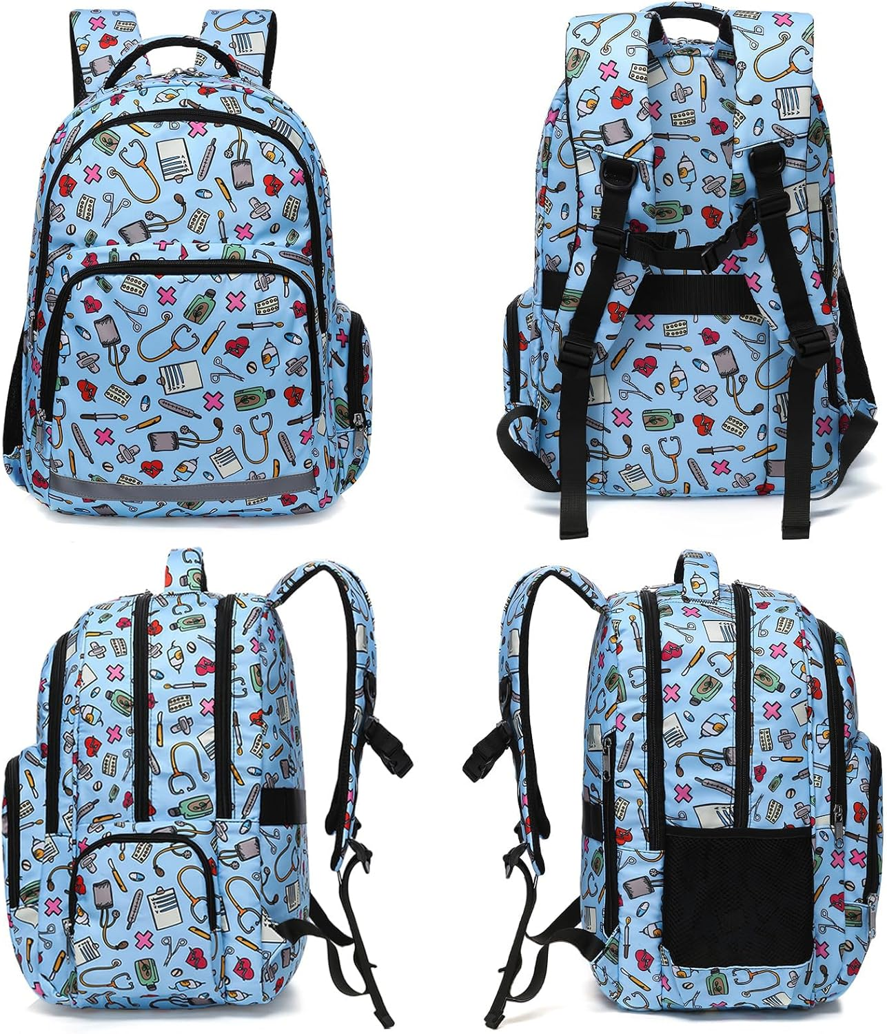 Gatycallaty Nurse Backpack for Women Girls Laptop Work Bag College Nursing Assistant Cna Cma Hospital Commuter Essentials image number 4