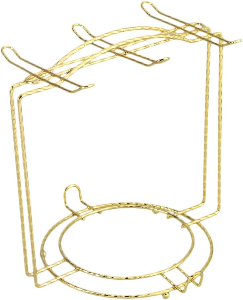 Luxshiny Clothes Drying Rack Coffee Cup Holder Rack, Stainless Steel Mug Rack Cup Saucer Display Stand Tea Cup Rack Display for Table Cabinet Clothes Rack