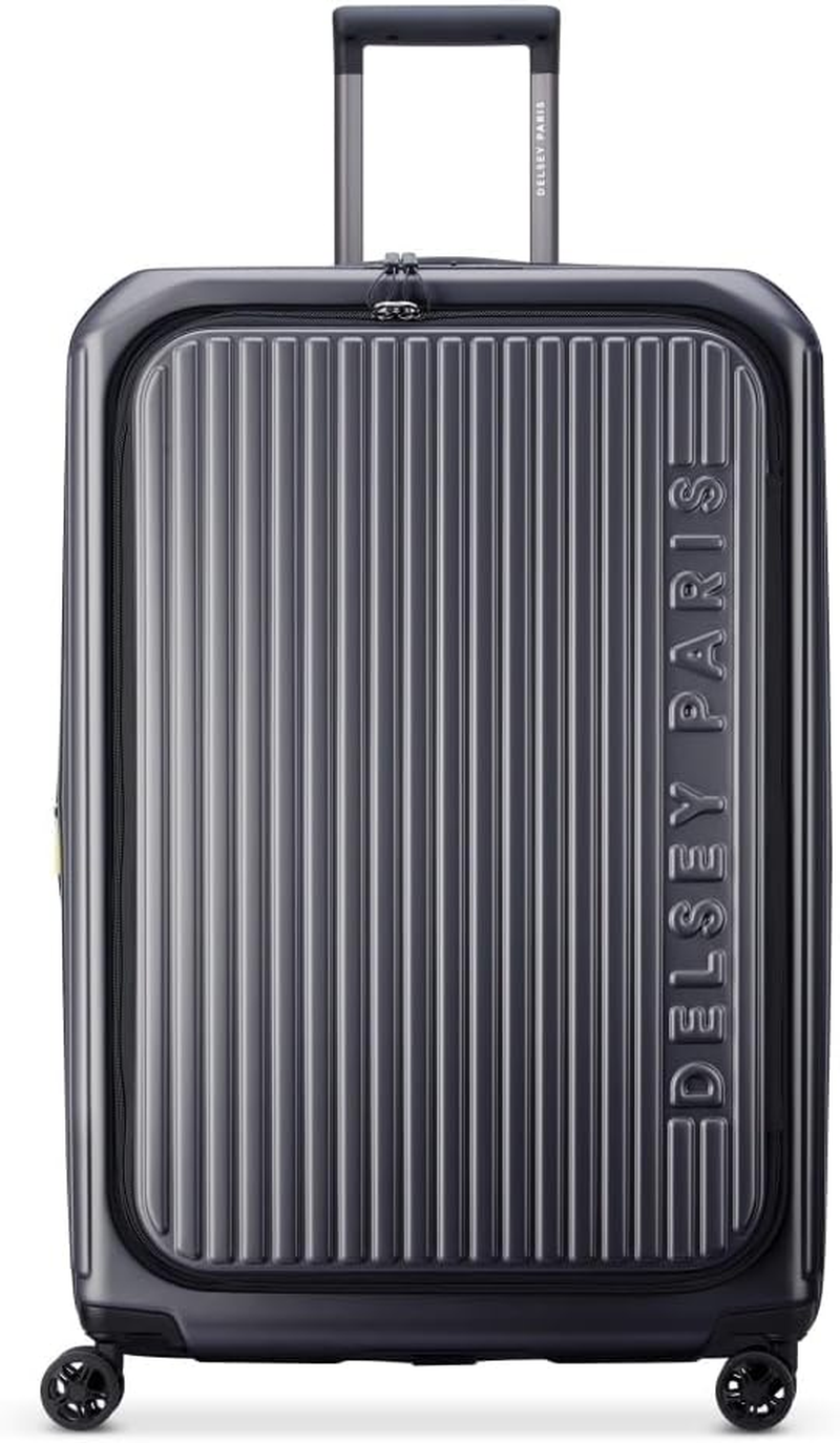 Delsey Securitime Zip Top Opening 76Cm Large Exp Luggage - Anthracite image number 6