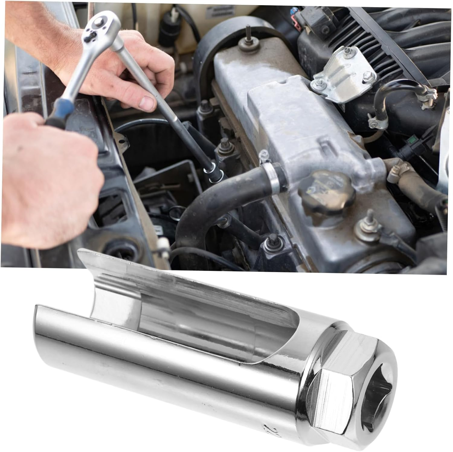 Homoyoyo O2 Sensor Socket 1/2 Inch Drive Removal Tool 9Cm Length Automotive Installation and Removal Socket for Car and Truck Repair