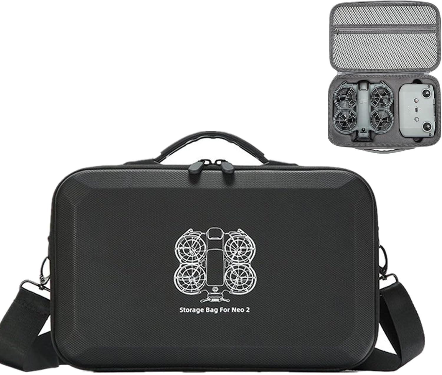 Case for DJI Neo 2, Hard Carrying Case for DJI Neo2, Portable Travel Storage Shoulder Bag Large Capacity