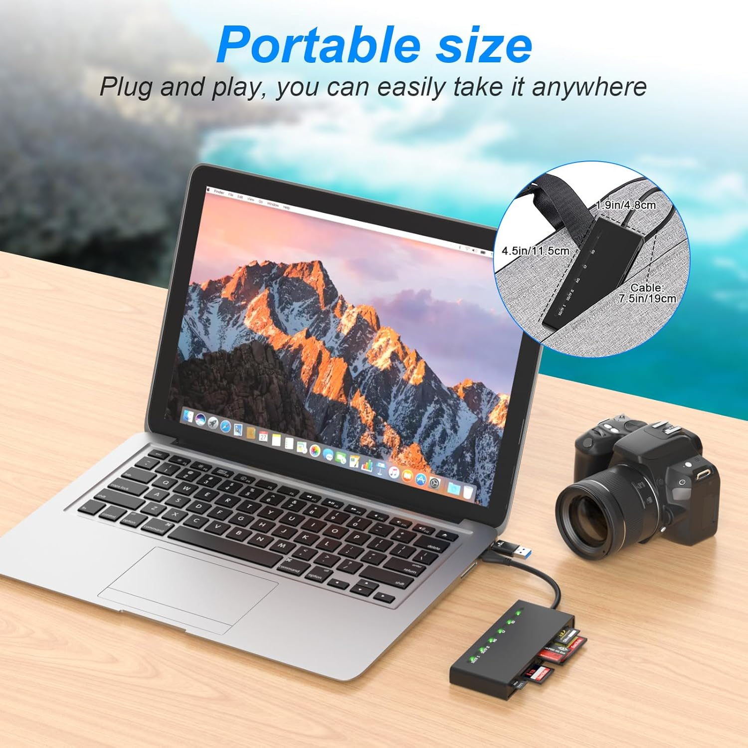 XD Card Reader Memory Stick Pro Duo Adapter - 7 in 2 USB C USB3.0 SD/TF/MS/CF/XD Multi Card Reader for Micro SD/SDHC/SDXC/XD Picture Card, Compatible with Iphone 15 Pro, Computer, Windows, Mac, Linux image number 5